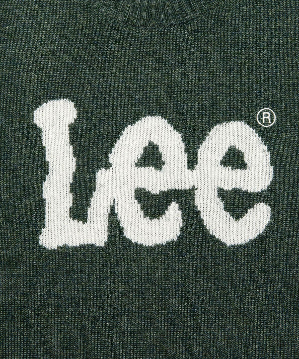 리(LEE) 빅 트위치 로고 니트 그린