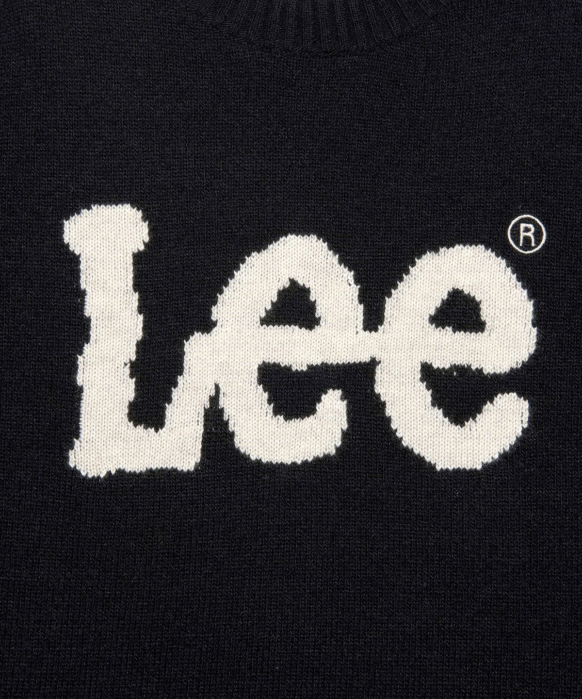 리(LEE) 빅 트위치 로고 니트 블랙