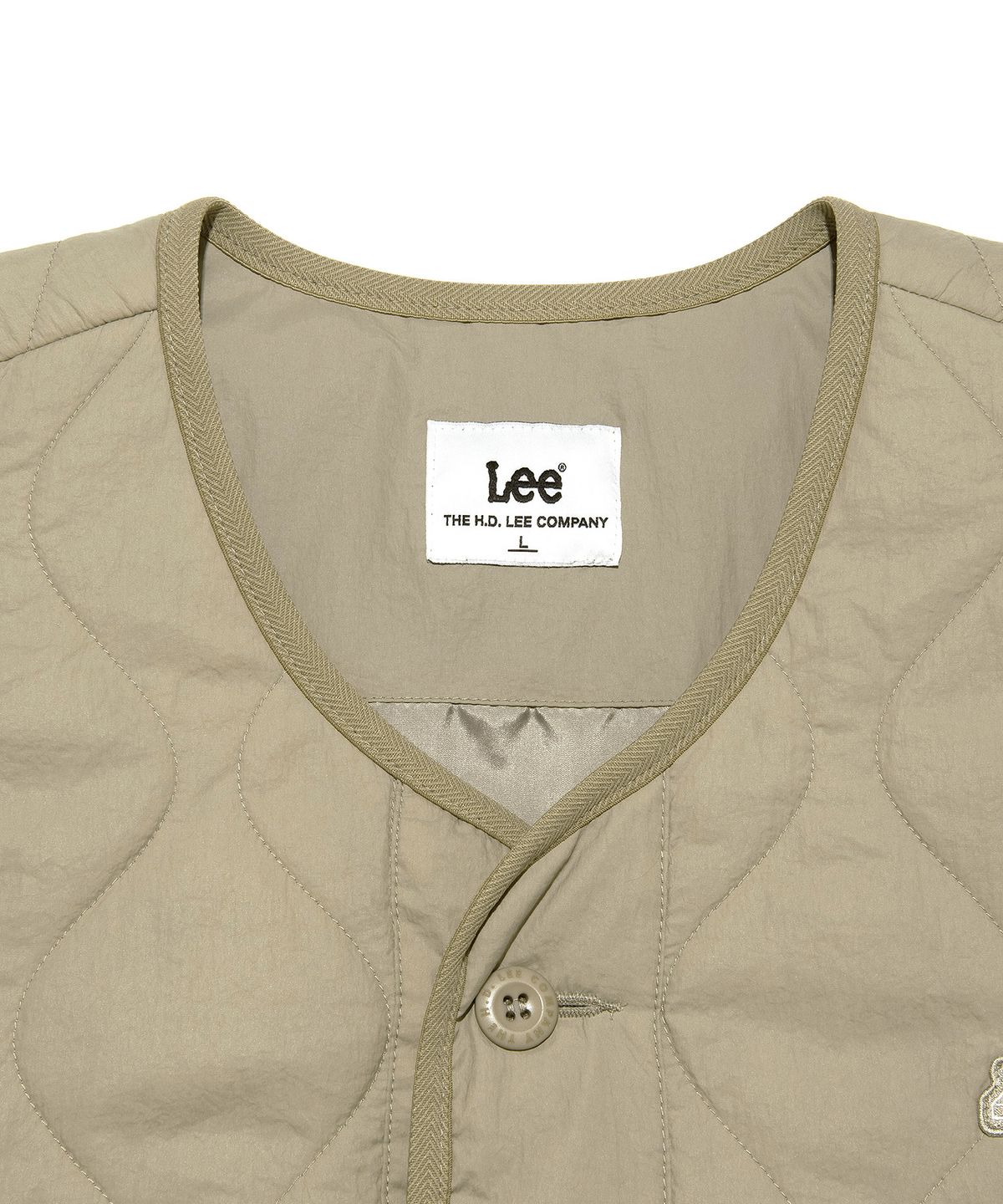 리(LEE) 밀리 버튼 라이너 베이지