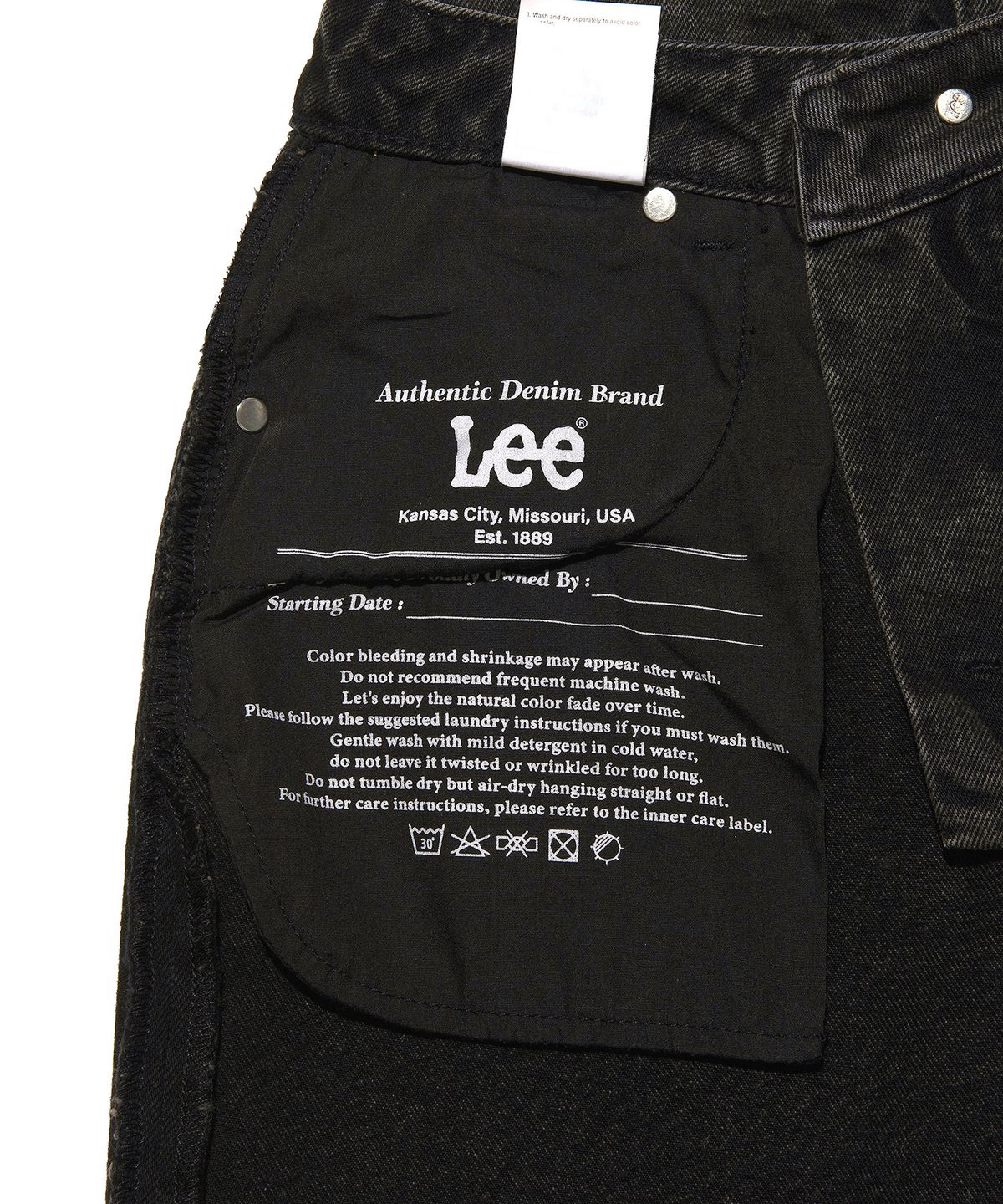 리(LEE) 우먼 오버사이즈드핏 데님 팬츠 브라운