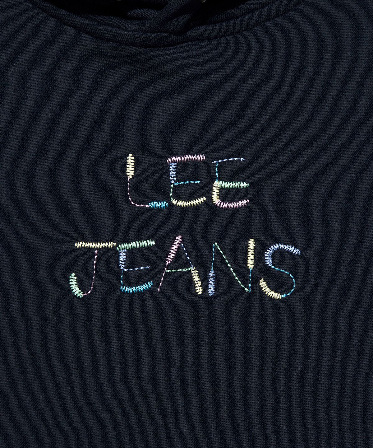 리(LEE) 우먼 리진스 스티치 후드 티셔츠 네이비