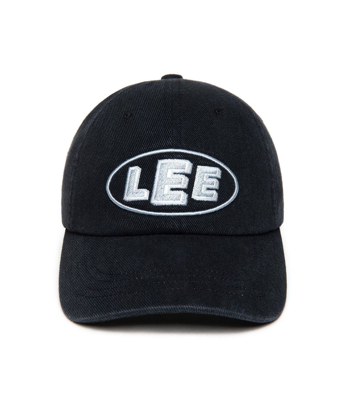 리(LEE) 리 변형 오벌 로고 볼캡 챠콜