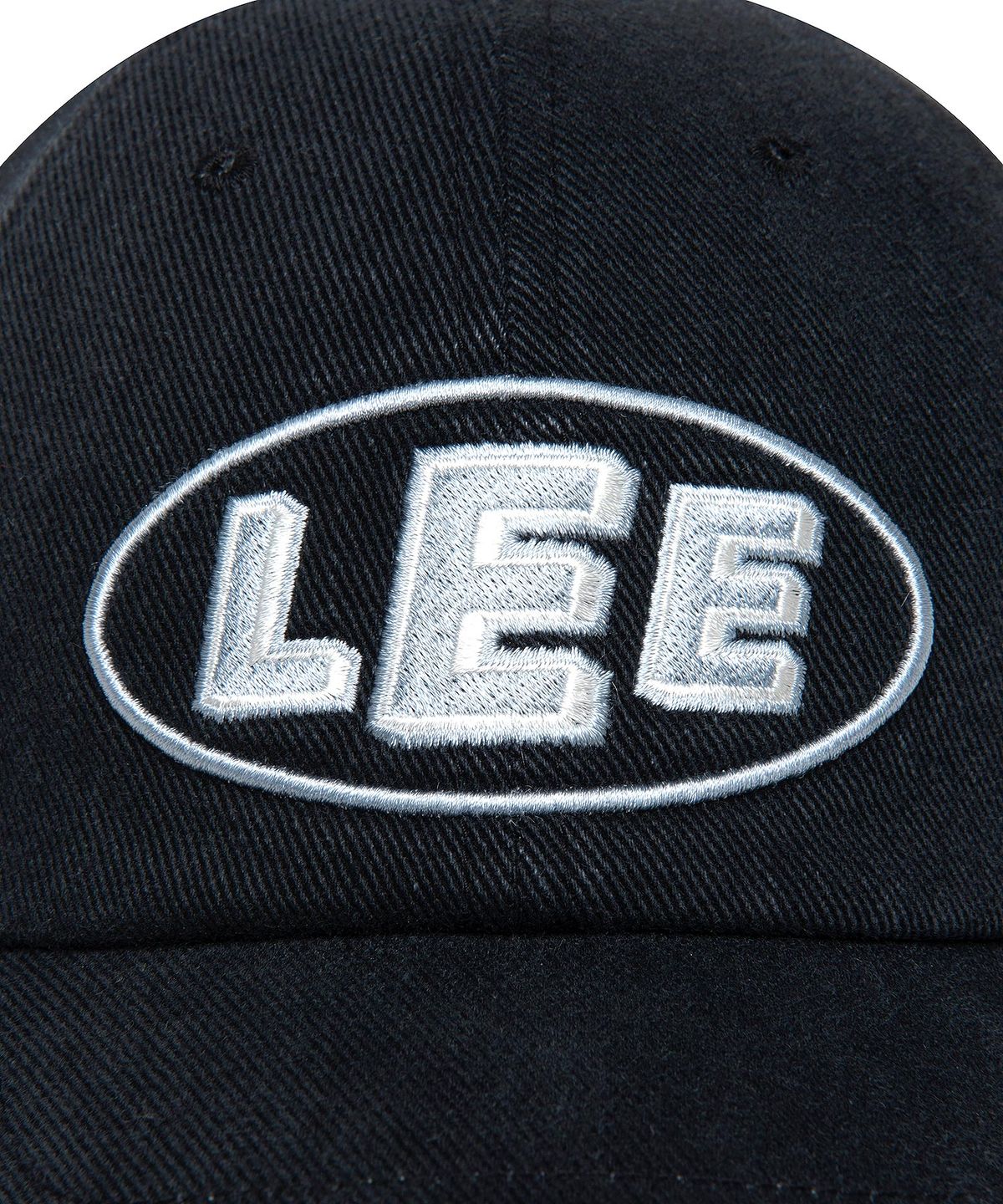 리(LEE) 리 변형 오벌 로고 볼캡 챠콜