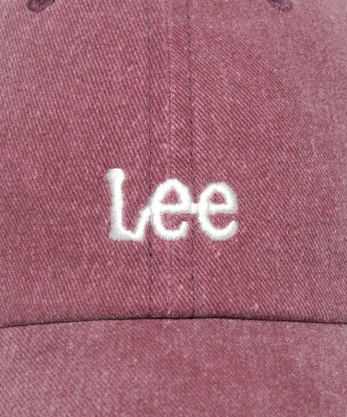 리(LEE) 스몰 트위치 로고 피그먼트 볼캡 핑크