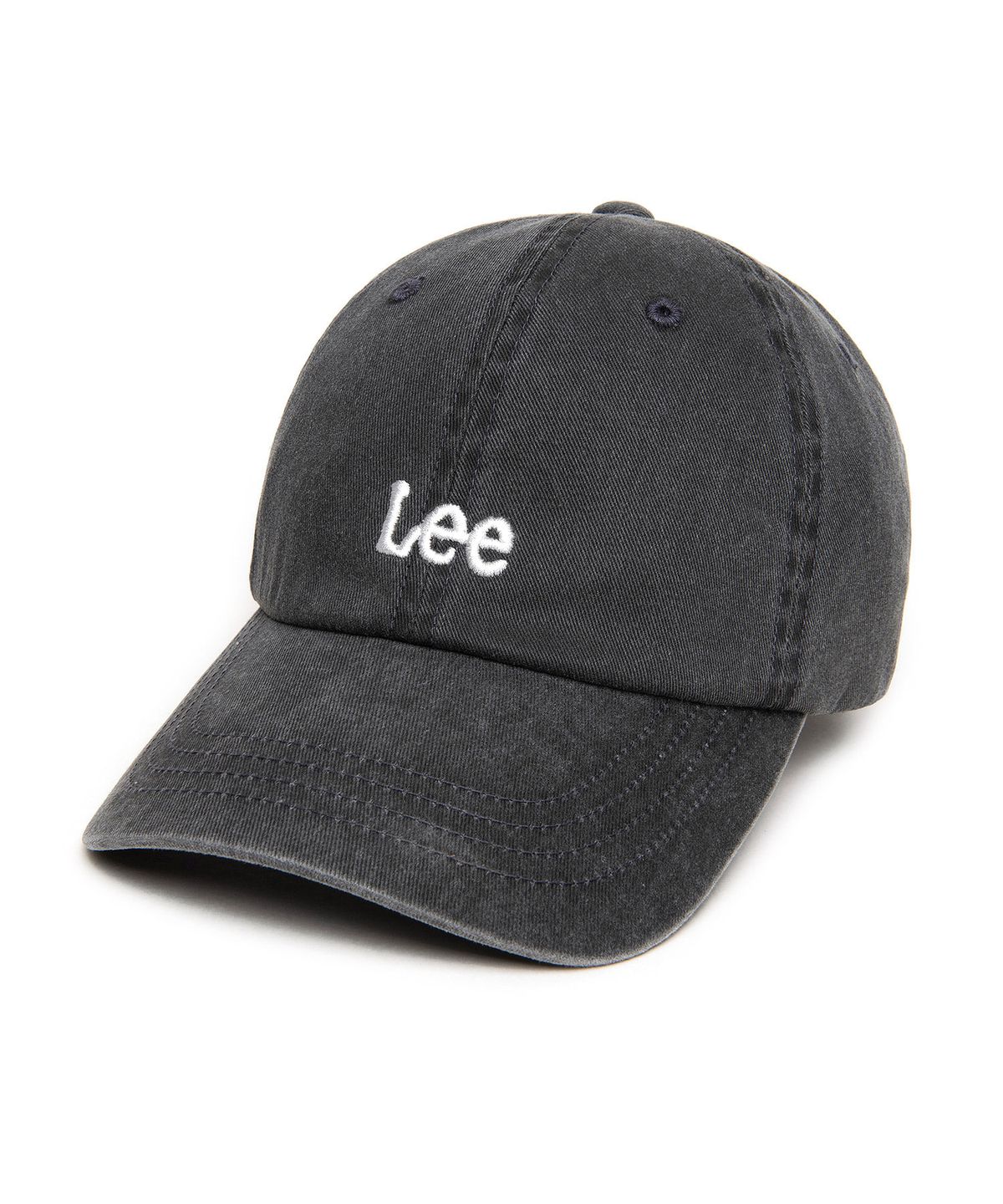 리(LEE) 스몰 트위치 로고 피그먼트 볼캡 챠콜