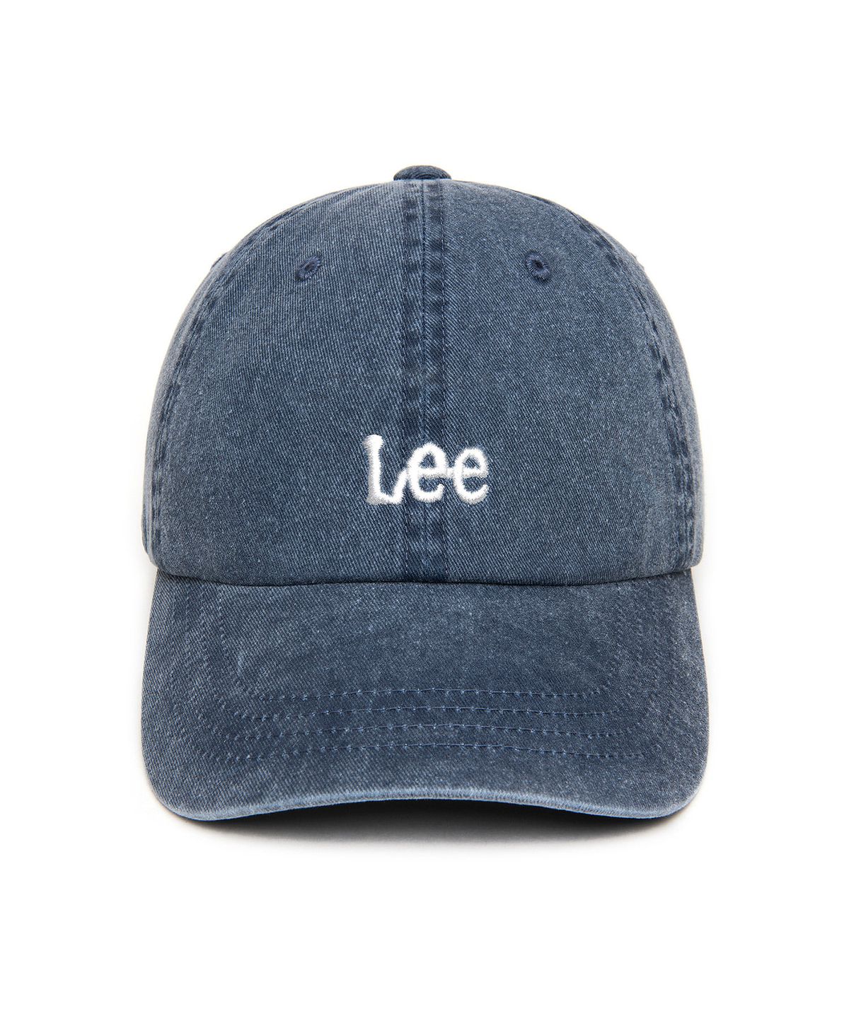 리(LEE) 스몰 트위치 로고 피그먼트 볼캡 블루