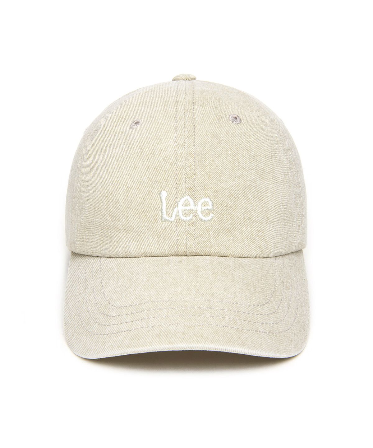 리(LEE) 스몰 트위치 로고 피그먼트 볼캡 베이지
