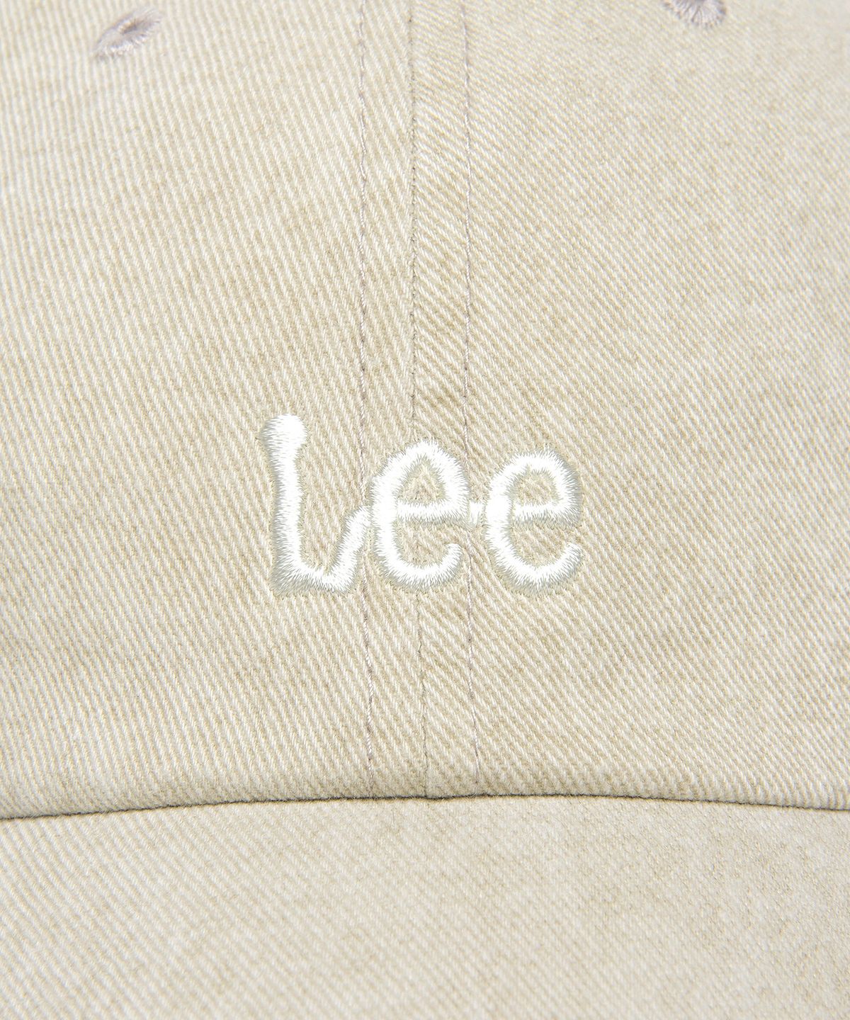 리(LEE) 스몰 트위치 로고 피그먼트 볼캡 베이지