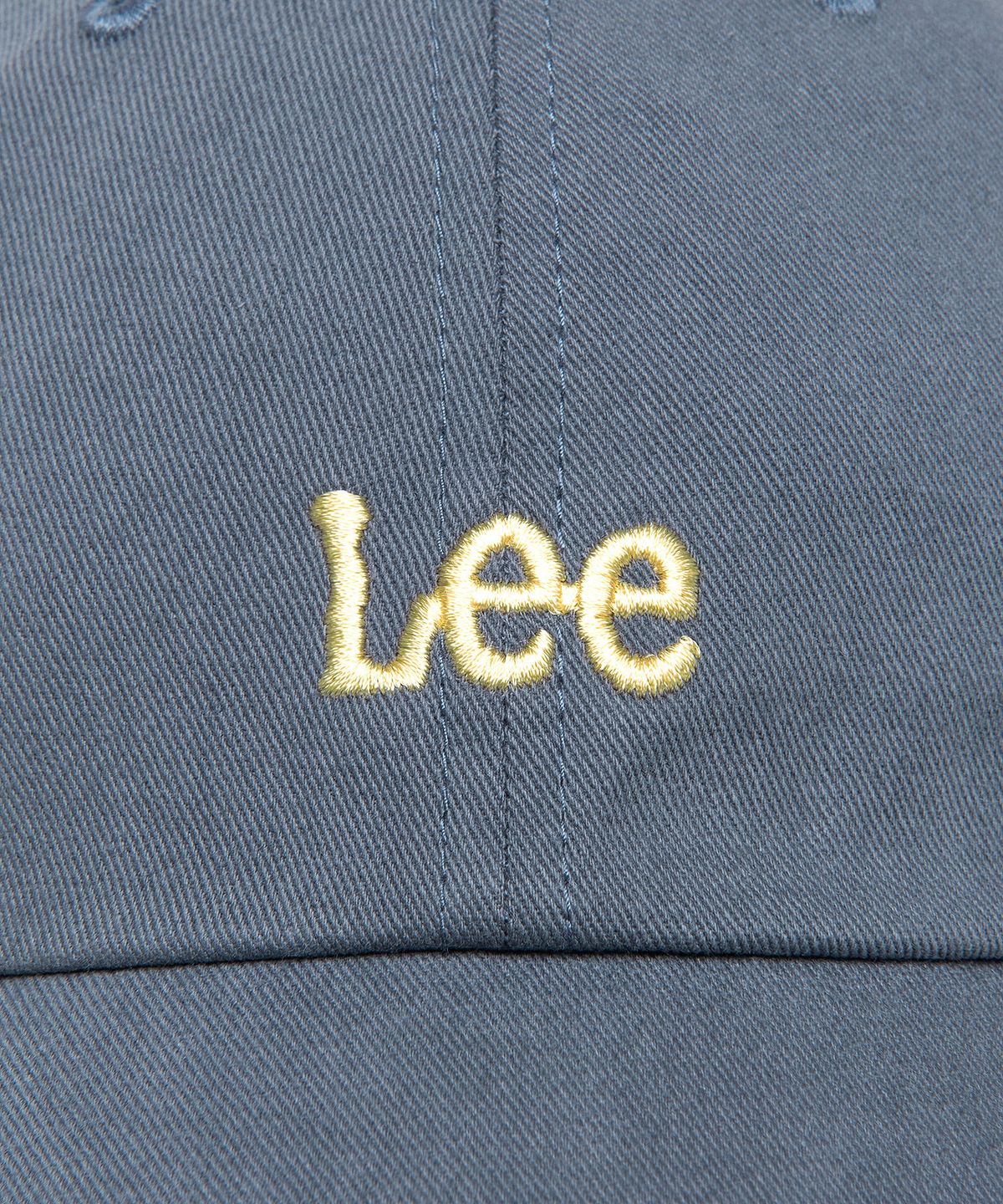 리(LEE) 스몰 트위치 로고 코튼 커브 볼캡 블루