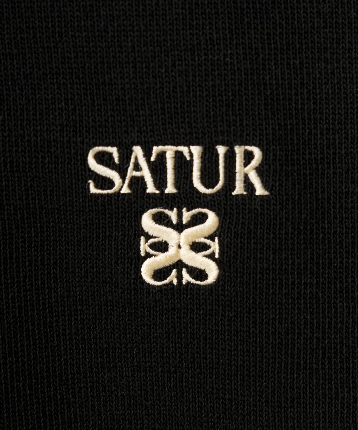 세터(SATUR) (W) 로턴 크롭 스웨트셔츠 블랙