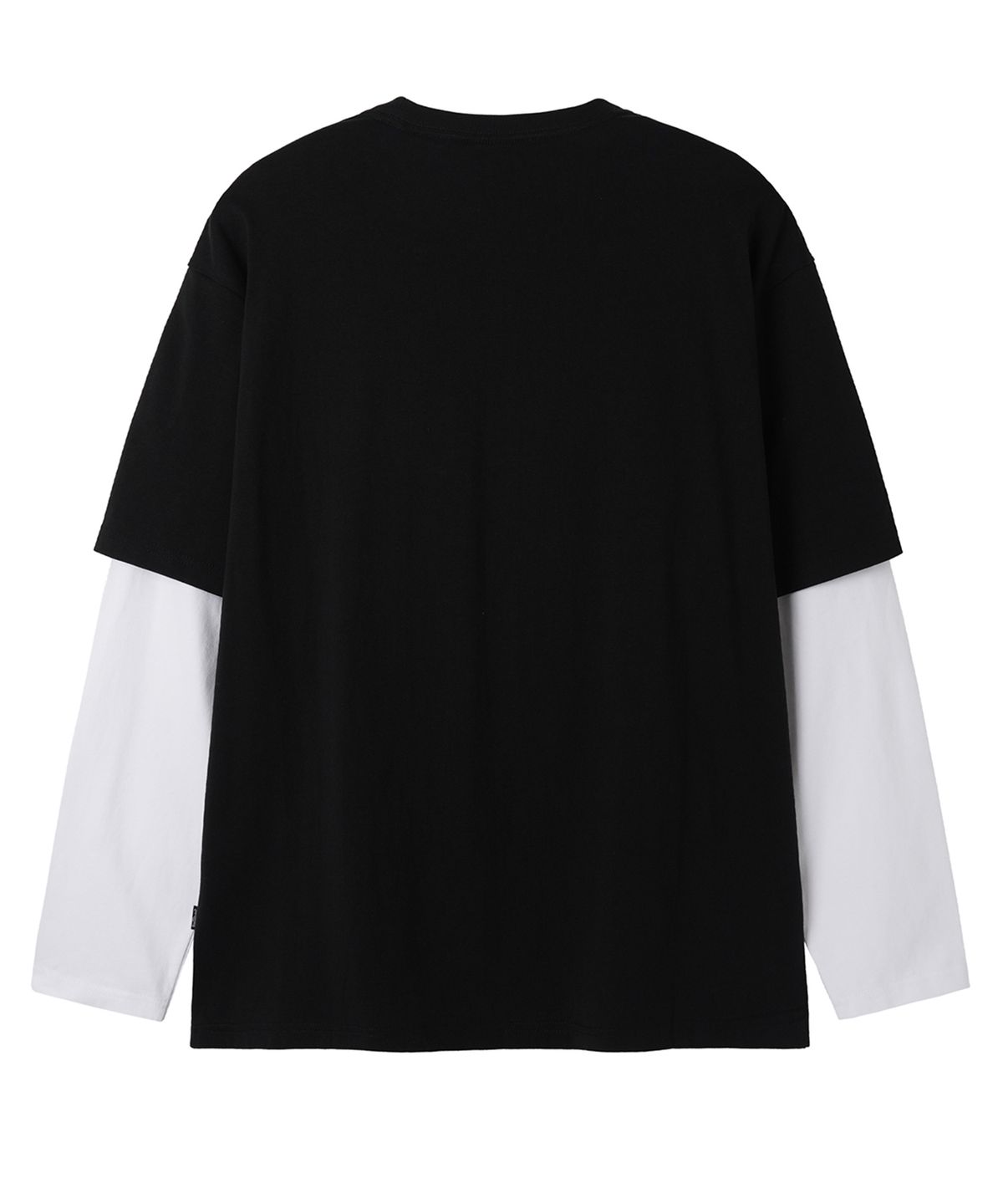 오픈야드(오와이)(OPENYARD(OY)) DOLLY LAYERED L/S TEE - BLACK