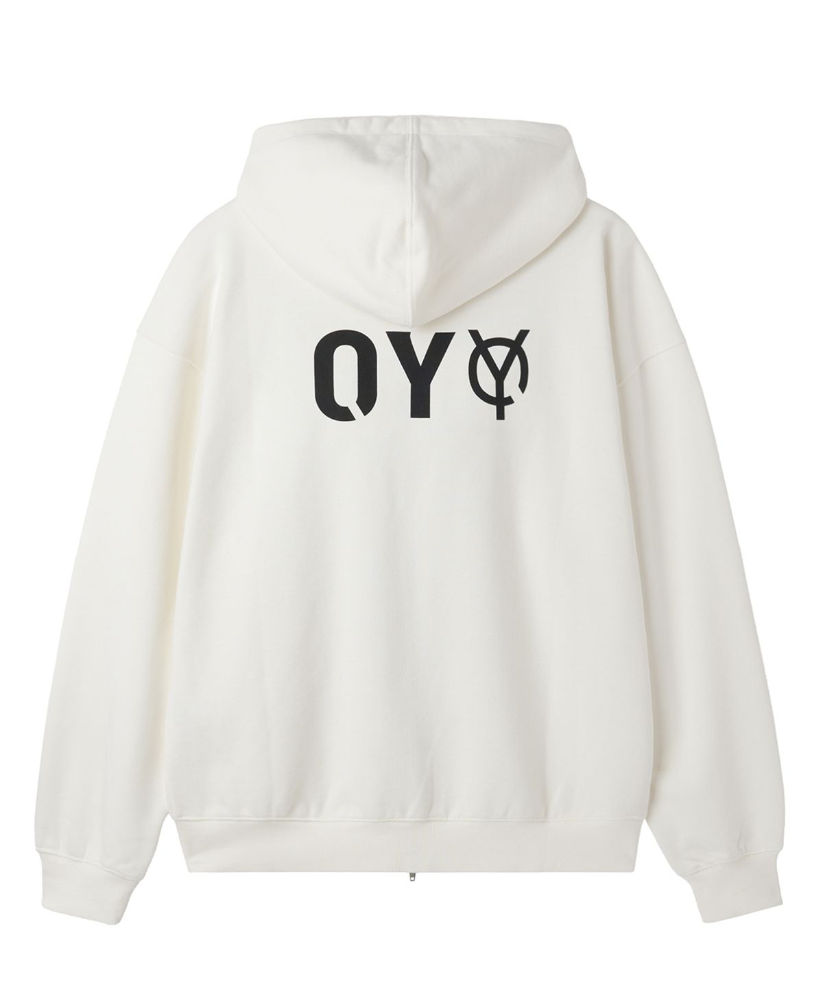 오픈야드(오와이)(OPENYARD(OY)) METAL LOGO HOODIE ZIP UP - WHITE