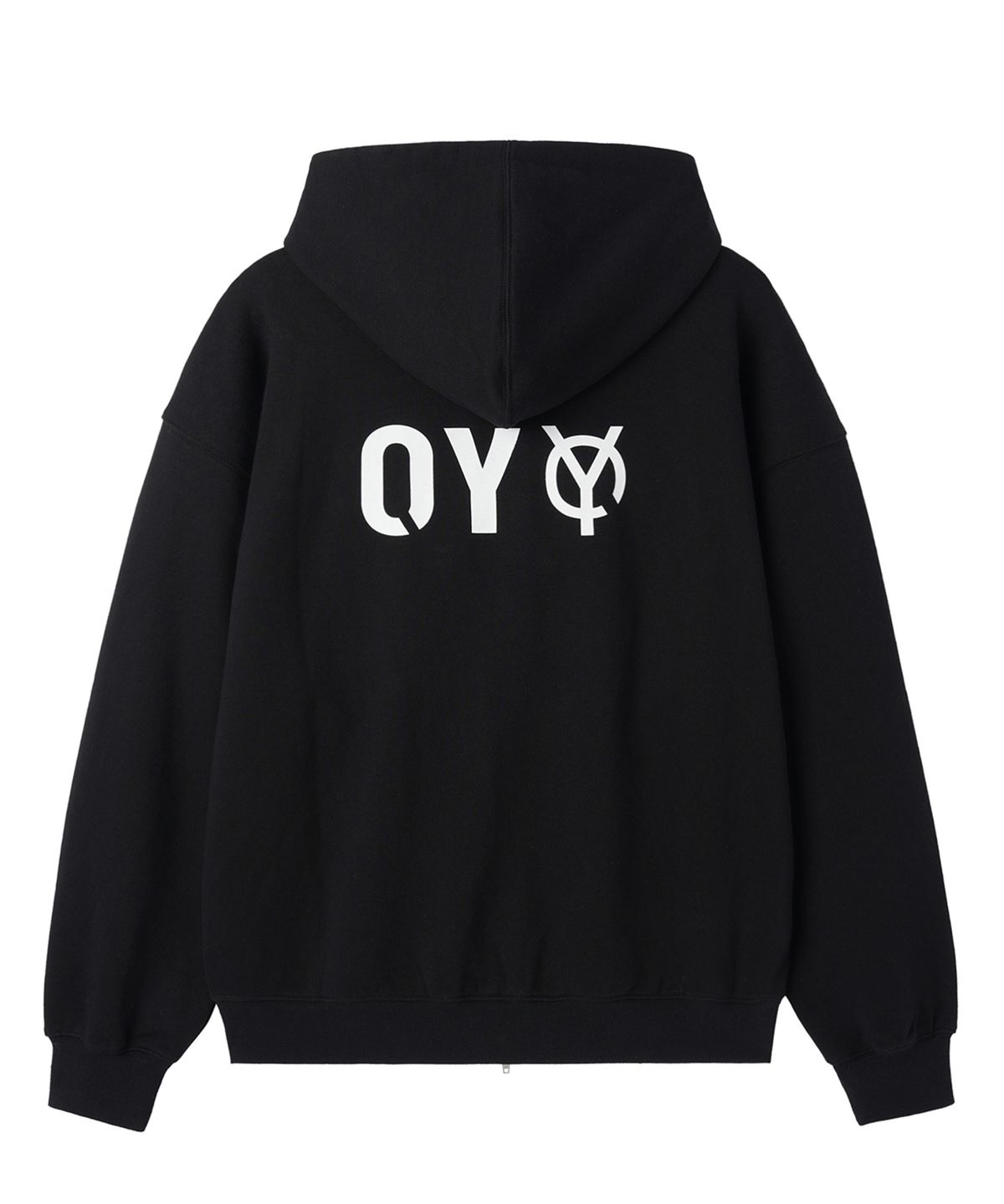 오픈야드(오와이)(OPENYARD(OY)) METAL LOGO HOODIE ZIP UP - BLACK