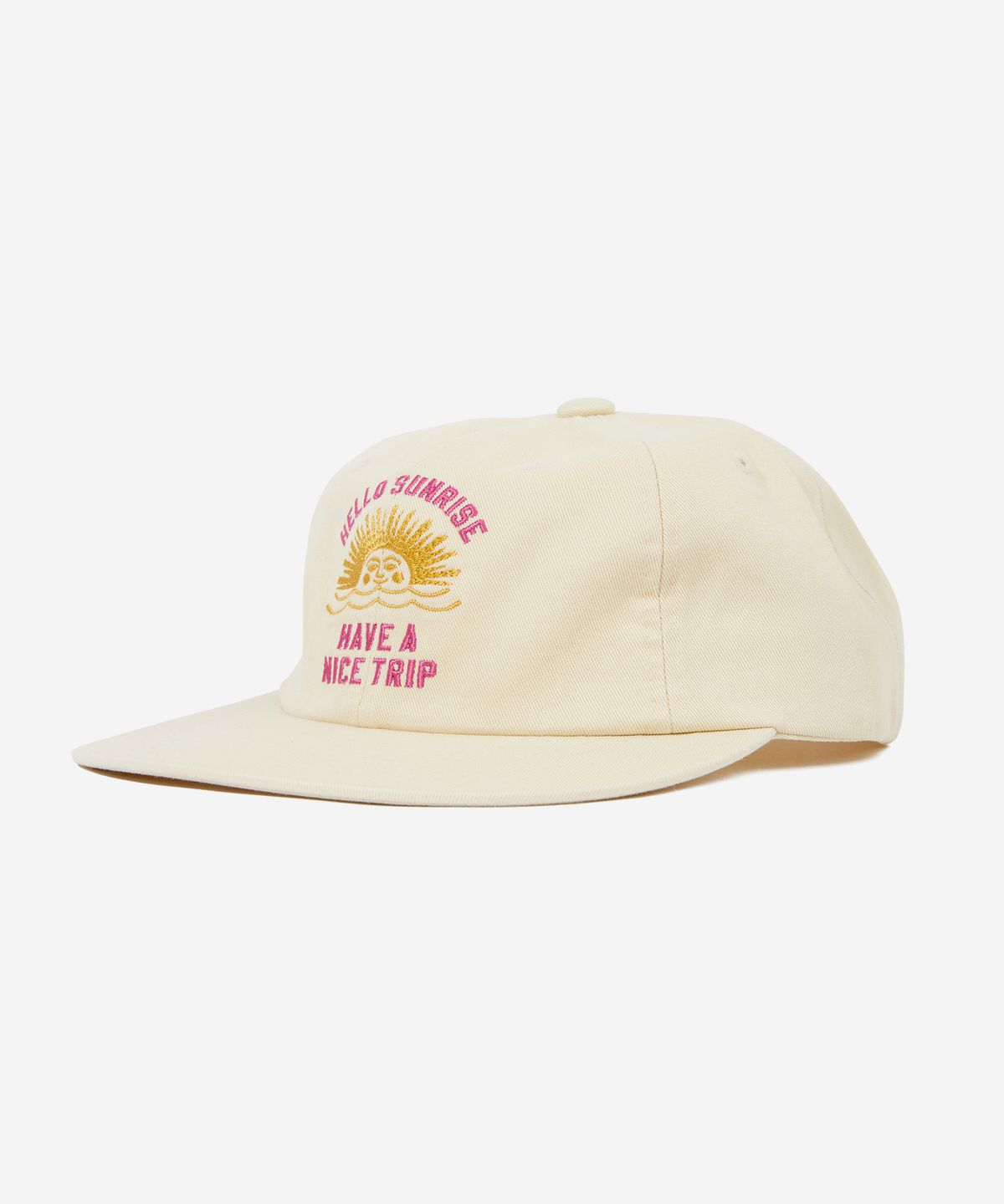 헬로 선라이즈(HELLO SUNRISE) VTG Arch Logo Relaxed Fit 6P Cap_Ivory