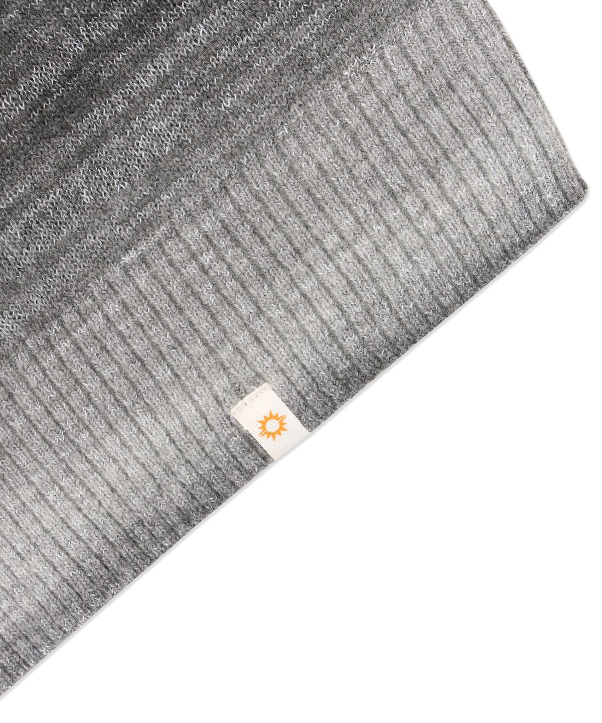 헬로 선라이즈(HELLO SUNRISE) Gradation Knit Zip Up Hoodie_Black