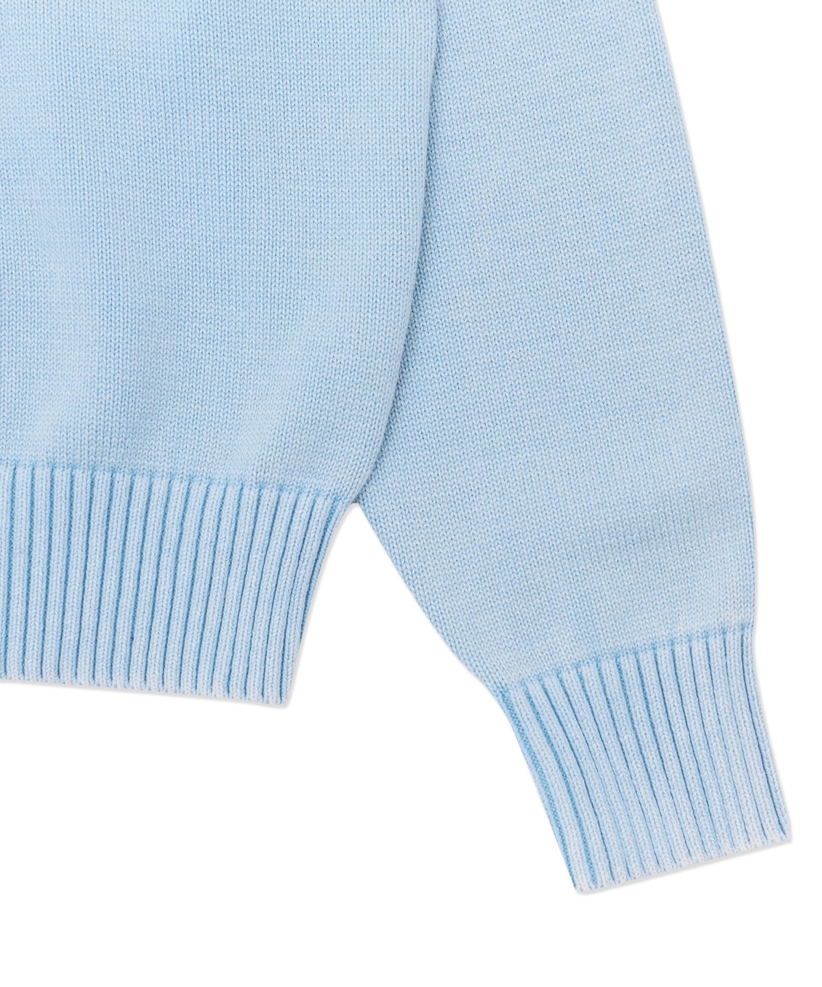 헬로 선라이즈(HELLO SUNRISE) HS Classic Typo Knit_VTG Blue