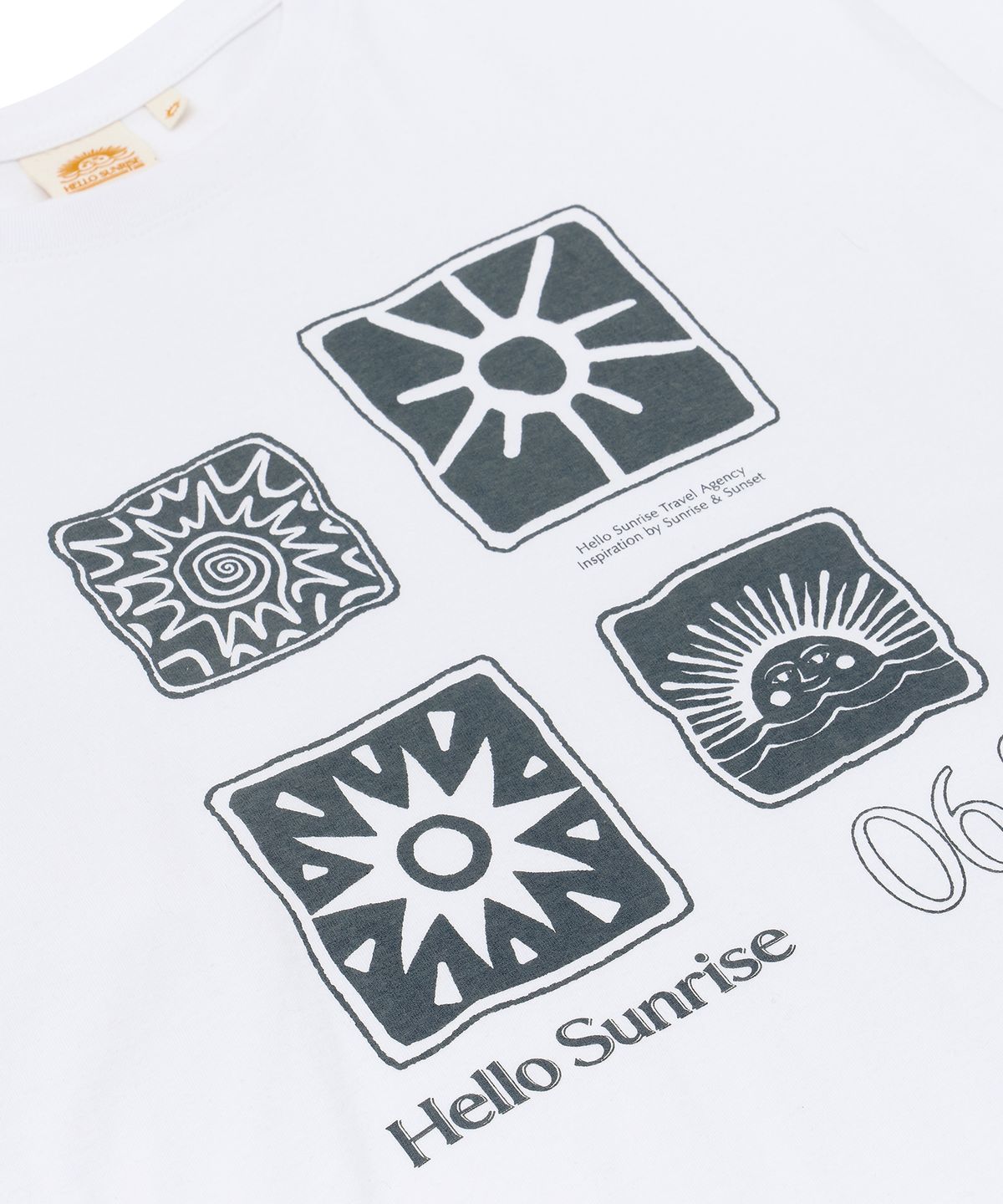 헬로 선라이즈(HELLO SUNRISE) Sun Stamp L/S Tee_White