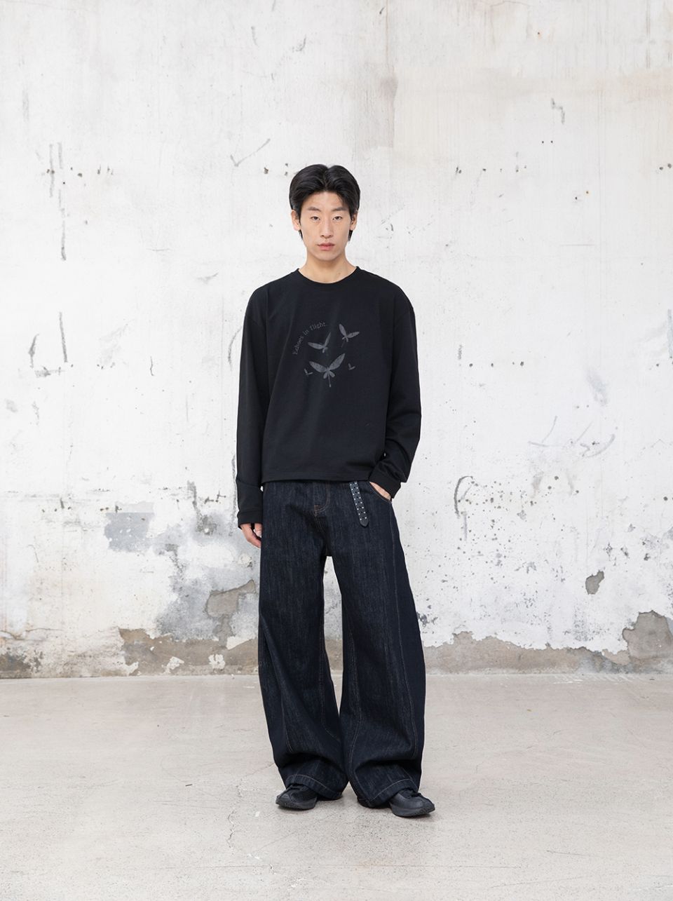 MUSINSA公式 | BEGIN202 ルーボツイストデニムパンツ [ノンフェード