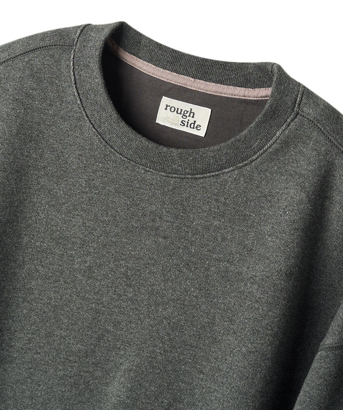 러프사이드(ROUGHSIDE) Oversized Sweat Shirt M.Charcoal