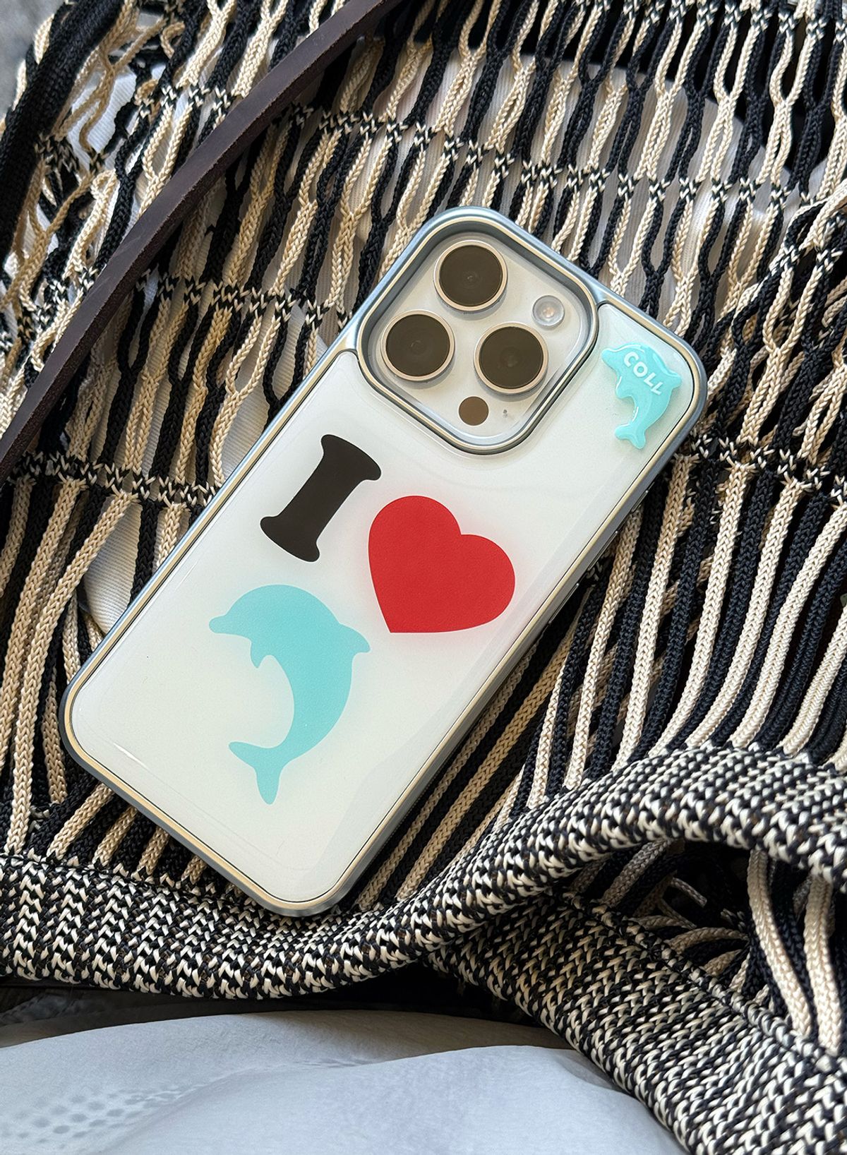 꼴라주바캉스(COLLAGEVACANCE) I Love Sea Friends Pendant Epoxy Case (폰케이스) - 4type
