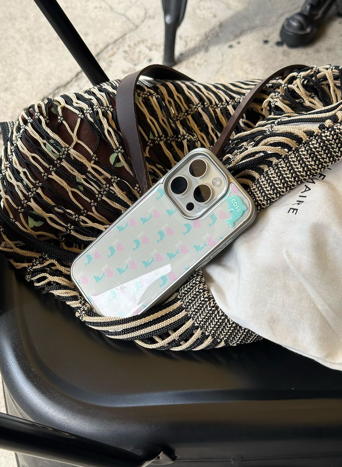 꼴라주바캉스(COLLAGEVACANCE) I Love Sea Friends Pendant Epoxy Case (폰케이스) - 4type