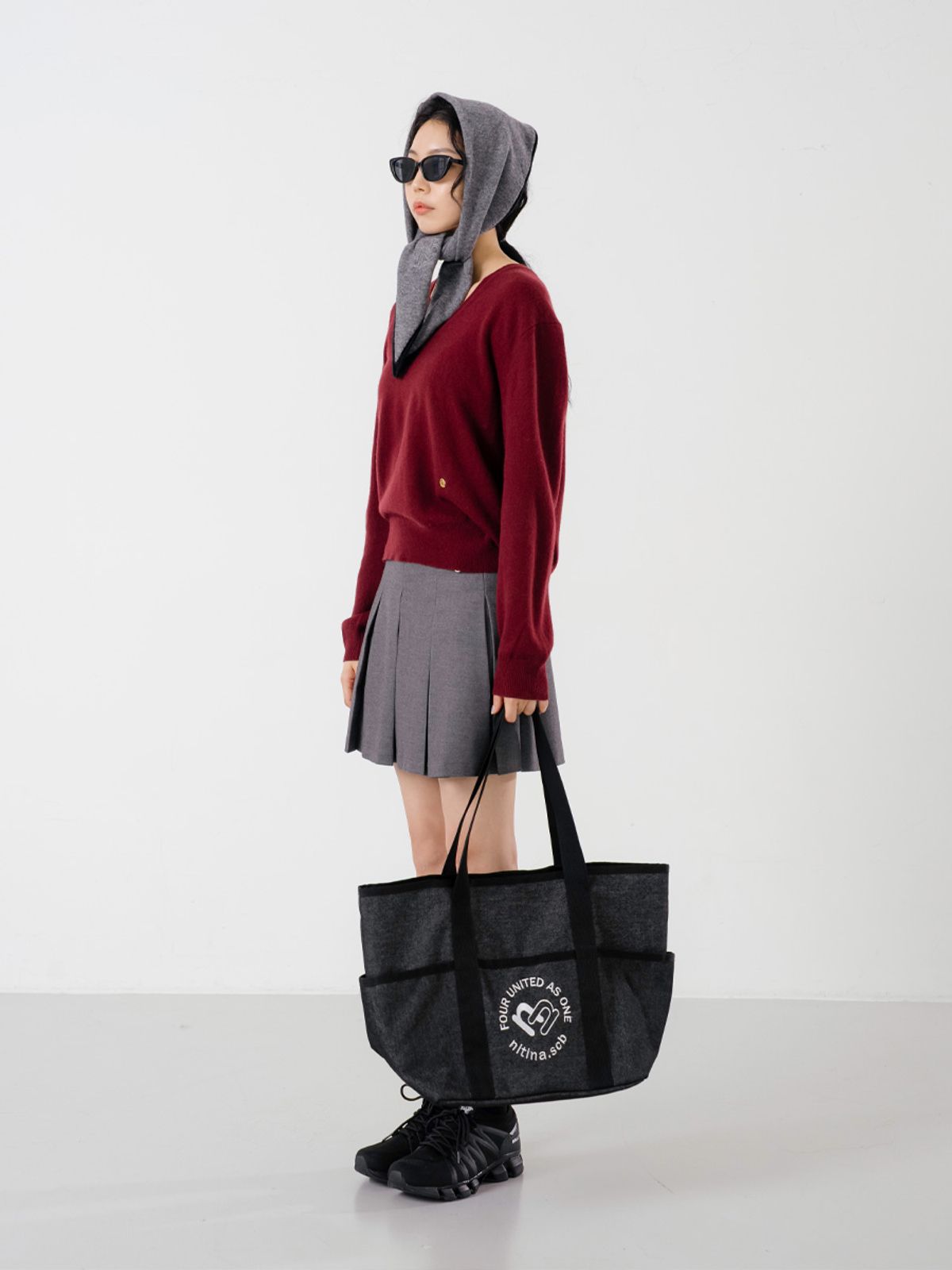 니티나(NITINA) 데님 숄더 BAG  BK