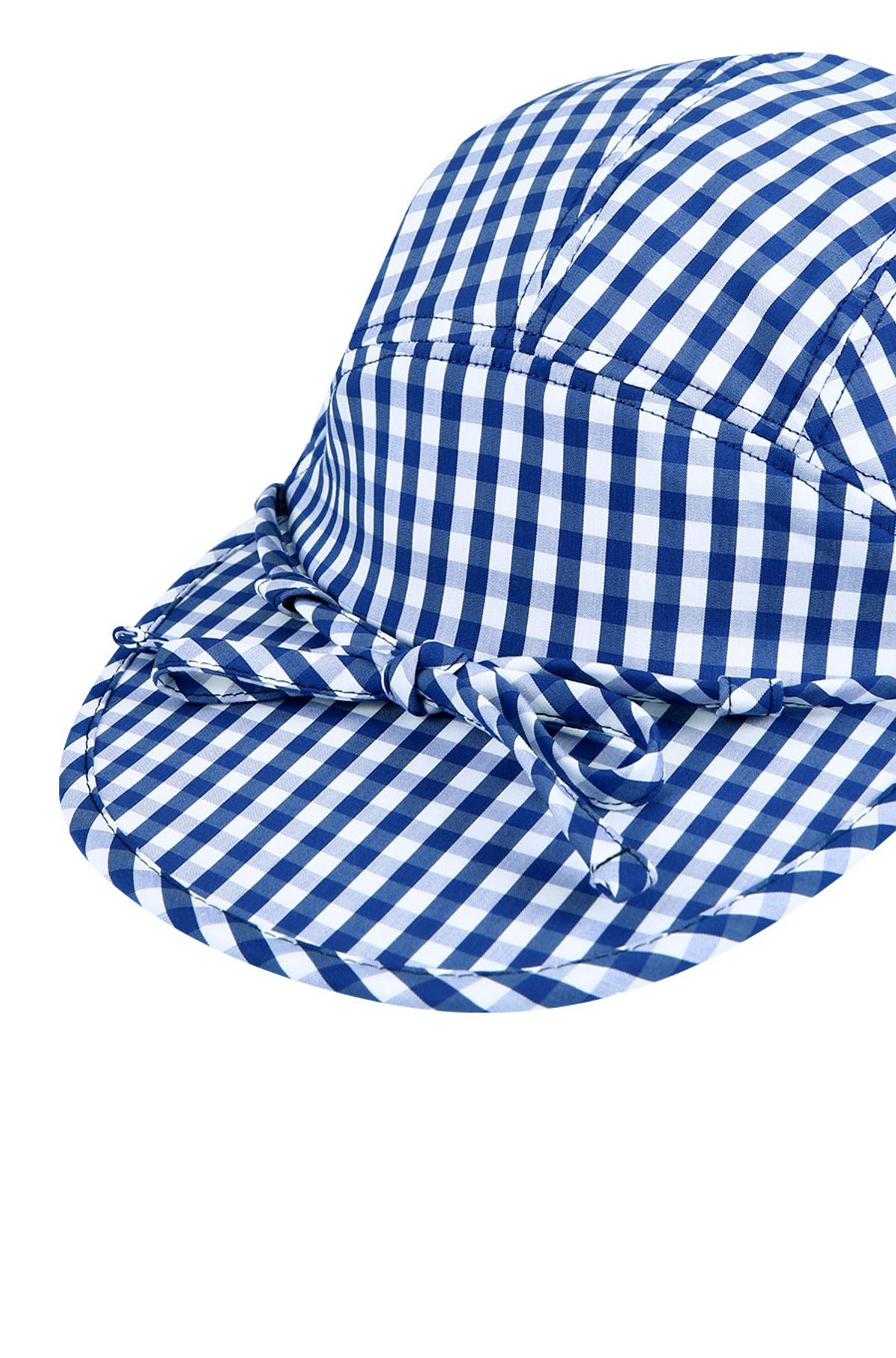 유체 프레타 포르테(YOUCHE PRET A PORTER) DR GINGHAM CHECK DUCK CAP Blue