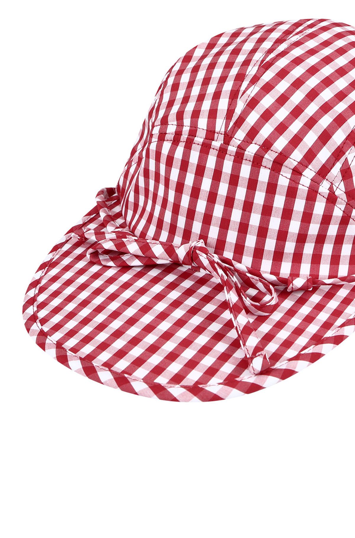유체 프레타 포르테(YOUCHE PRET A PORTER) DR GINGHAM CHECK DUCK CAP Red