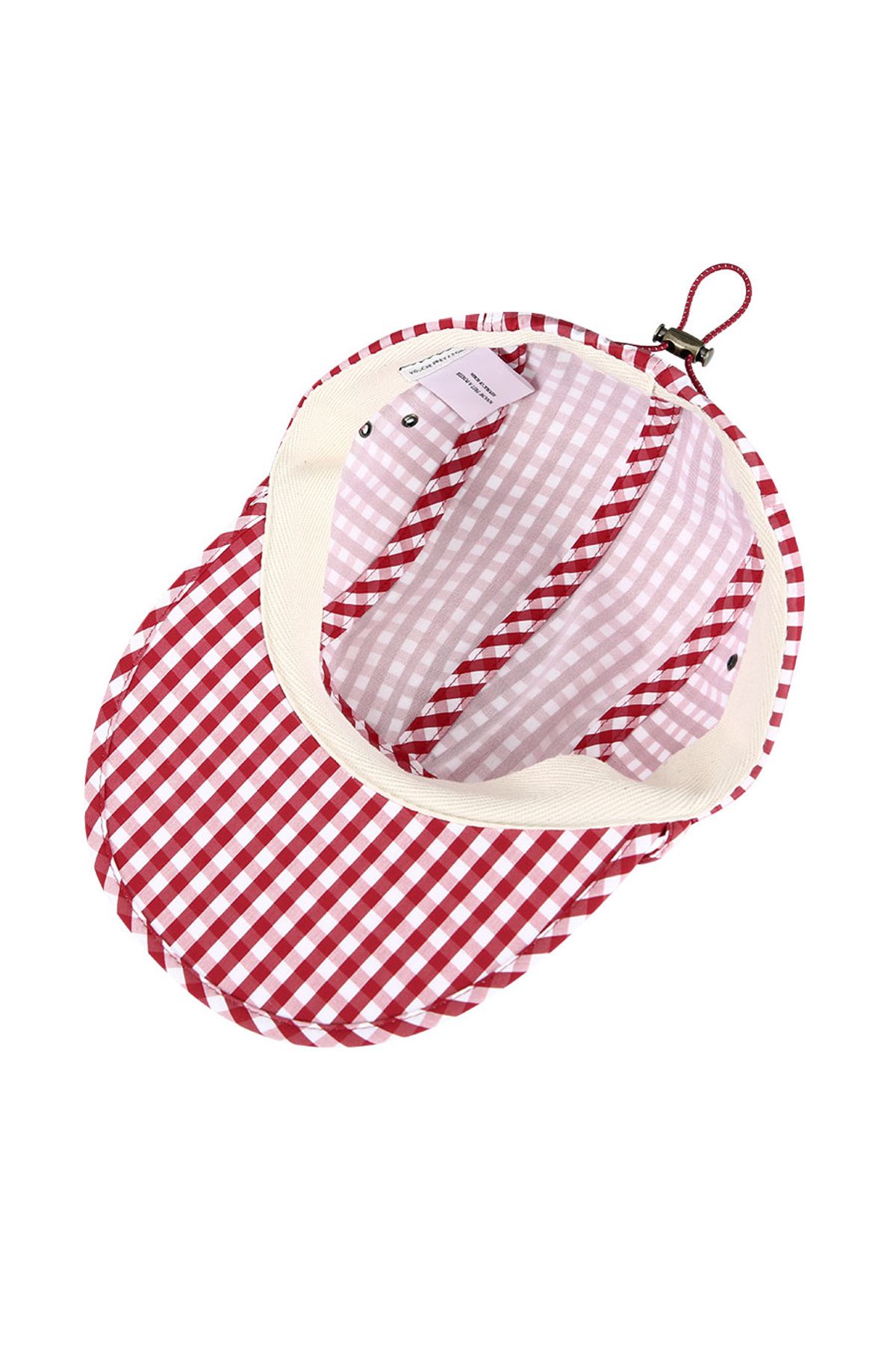 유체 프레타 포르테(YOUCHE PRET A PORTER) DR GINGHAM CHECK DUCK CAP Red
