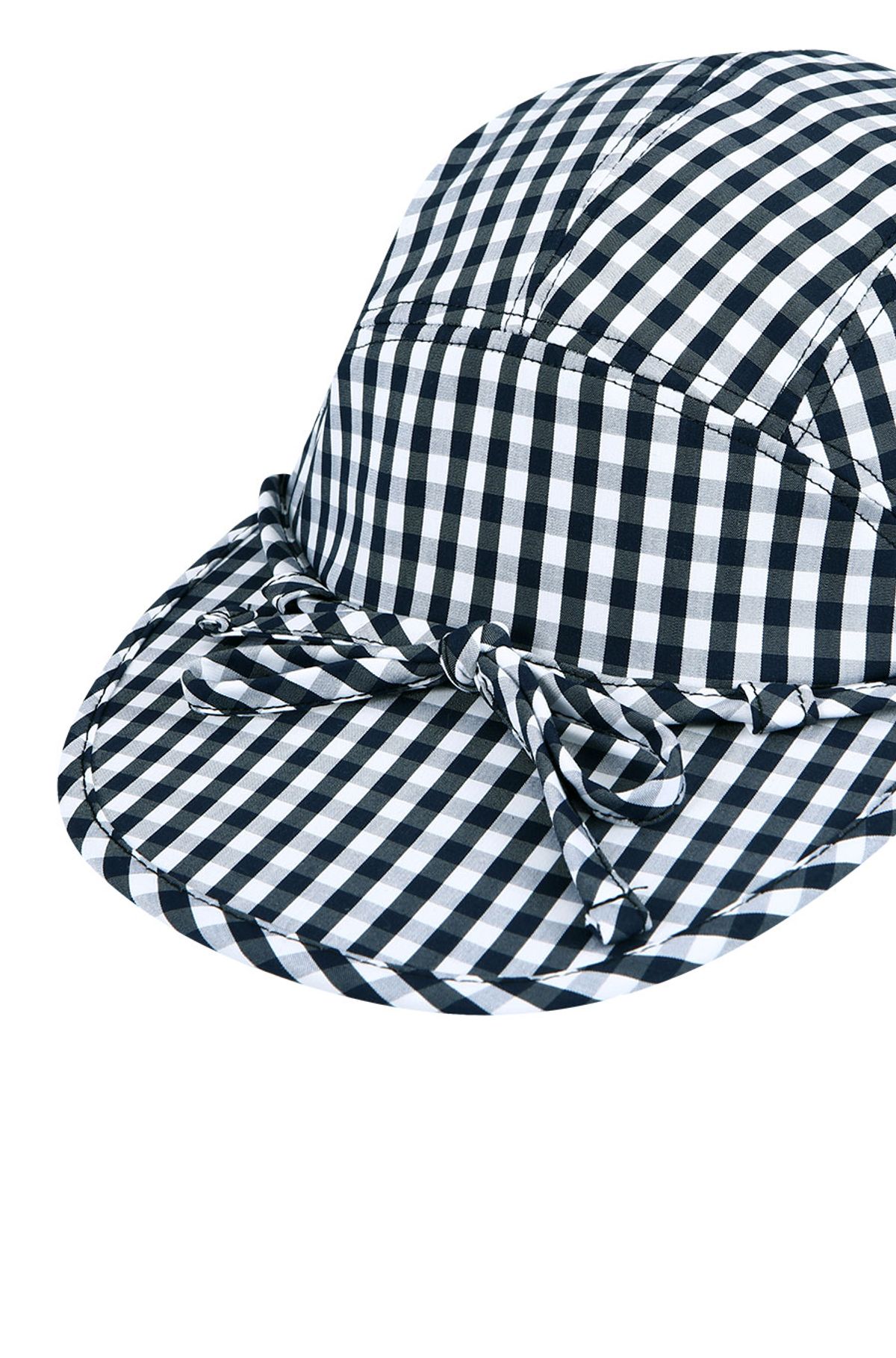 유체 프레타 포르테(YOUCHE PRET A PORTER) DR GINGHAM CHECK DUCK CAP Navy