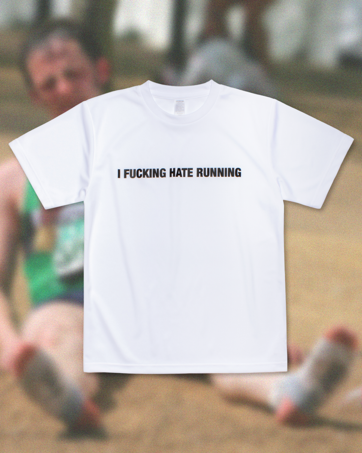미디엄스(MEDIUMS) I FUCKING HATE RUNNING Tee - White (러닝 졸라 싫어 티셔츠)