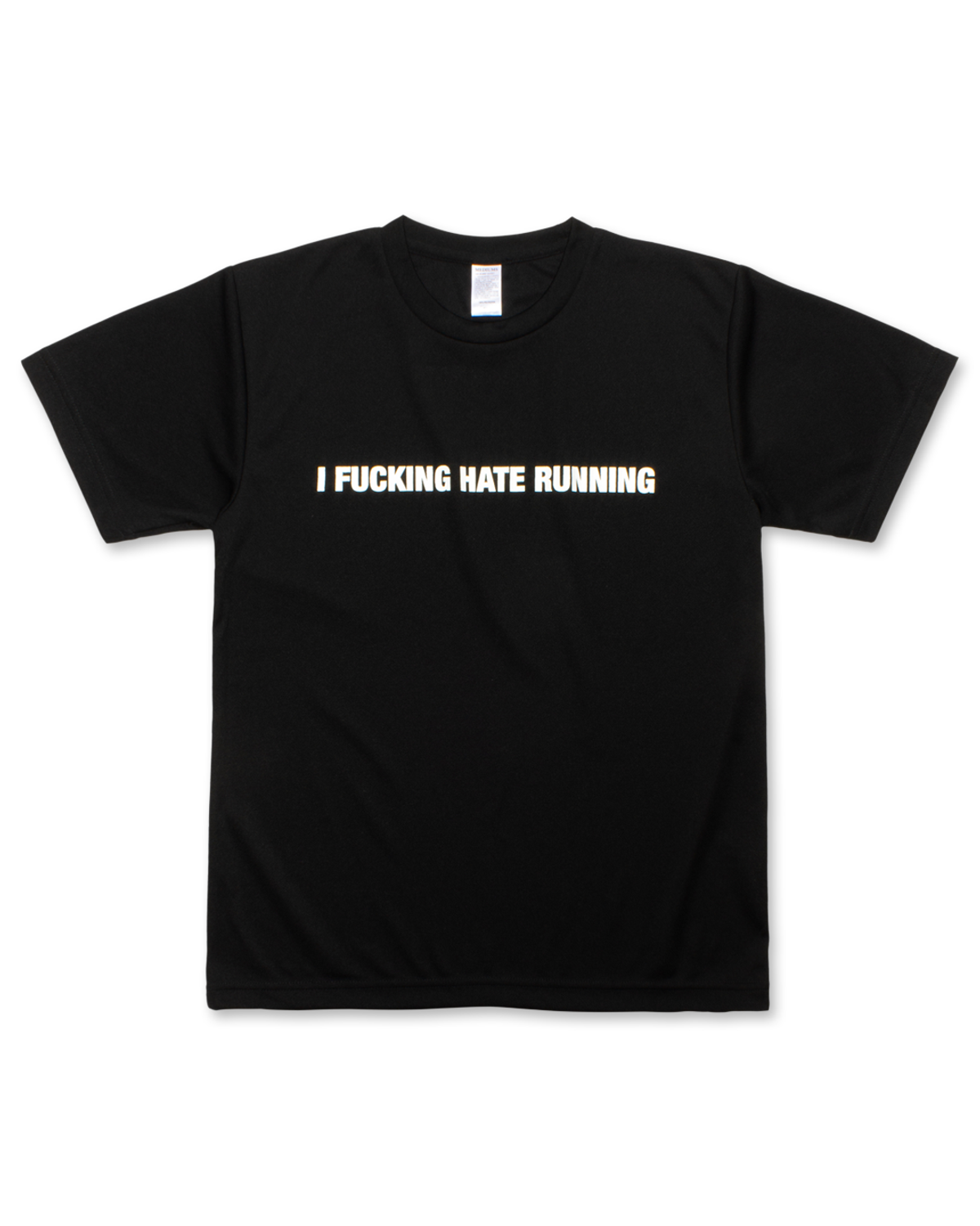 미디엄스(MEDIUMS) I FUCKING HATE RUNNING Tee - Black (러닝 졸라 싫어 티셔츠)