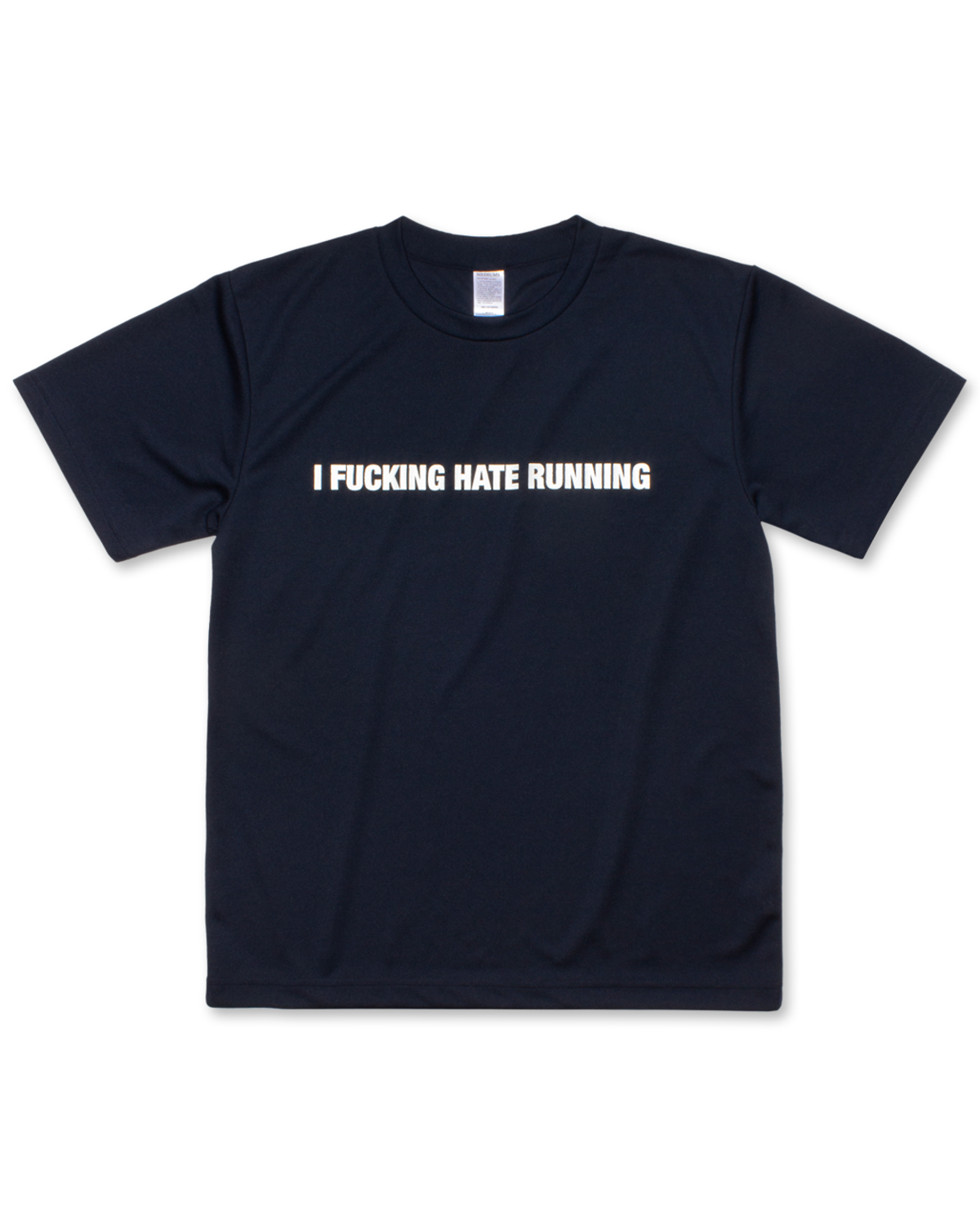 미디엄스(MEDIUMS) I FUCKING HATE RUNNING Tee - Navy (러닝 졸라 싫어 티셔츠)