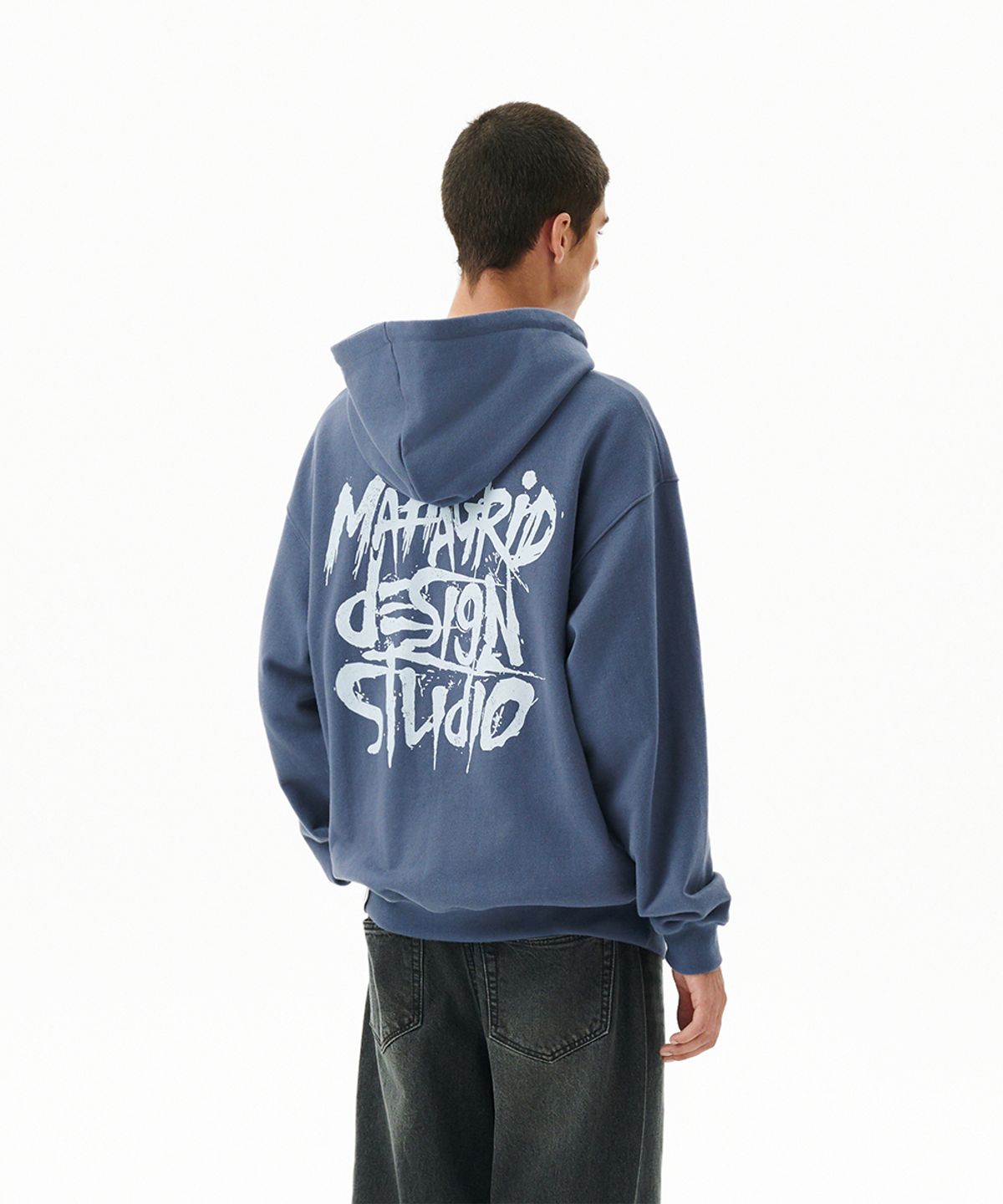 마하그리드(MAHAGRID) SLASH LOGO HOODIE NAVY(MG2FFMM427A)
