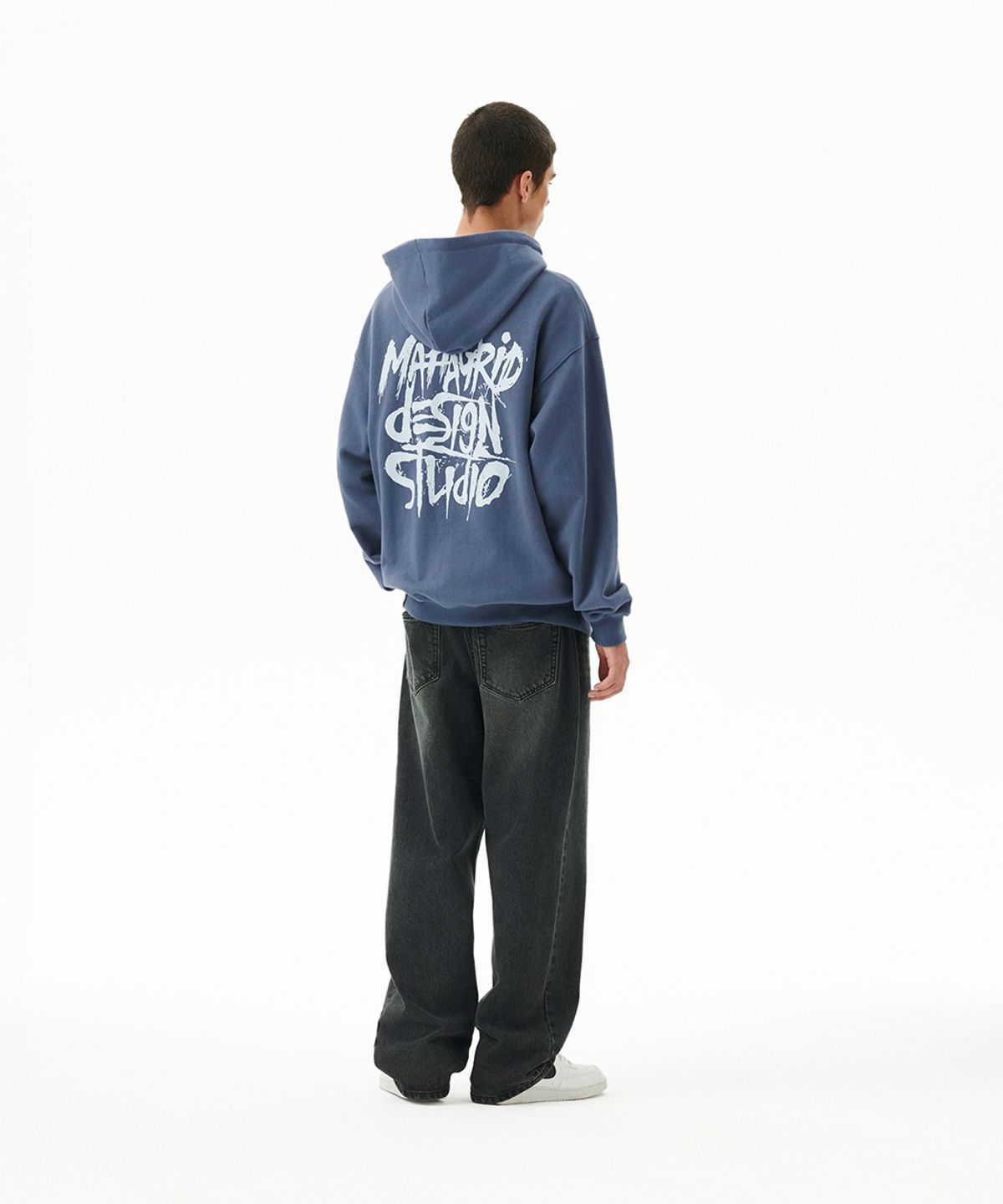 마하그리드(MAHAGRID) SLASH LOGO HOODIE NAVY(MG2FFMM427A)