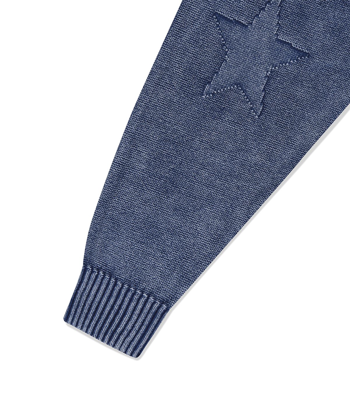 마하그리드(MAHAGRID) PIGMENT FLAG KNIT SWEATER BLUE(MG2FFMK602A)