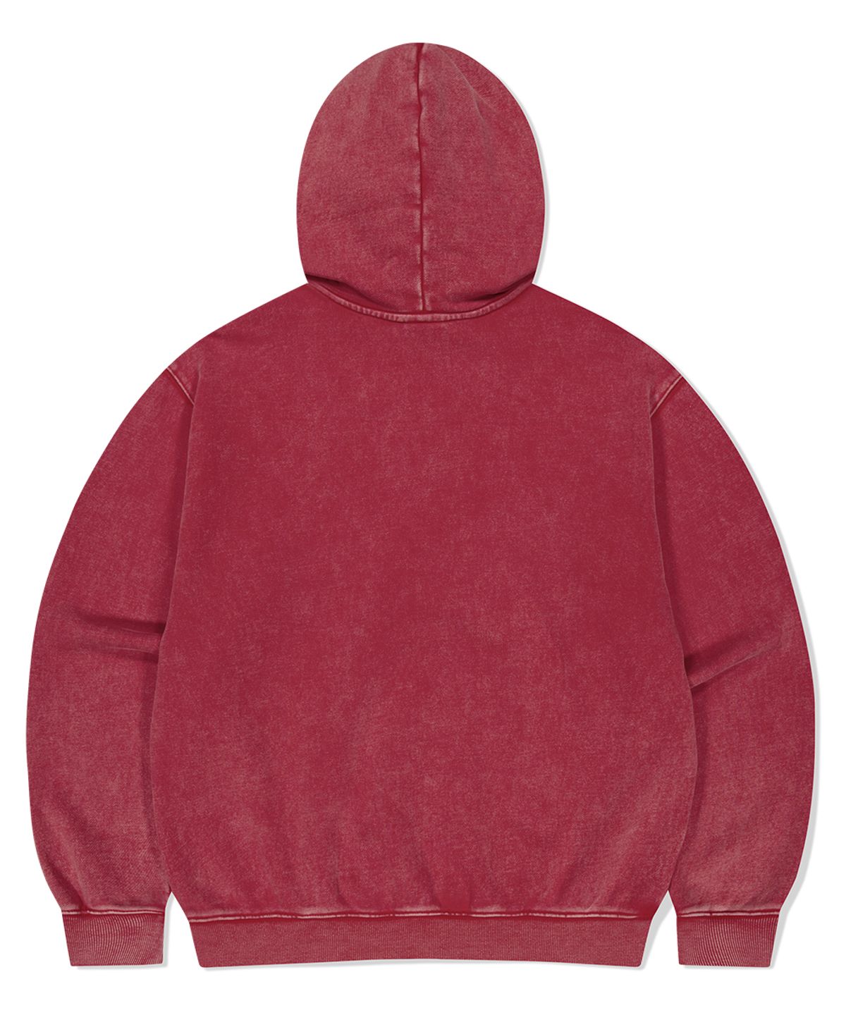 마하그리드(MAHAGRID) WASHED CUT OFF APPLIQUE HOOD ZIP UP RED(MG2FFMM496A)