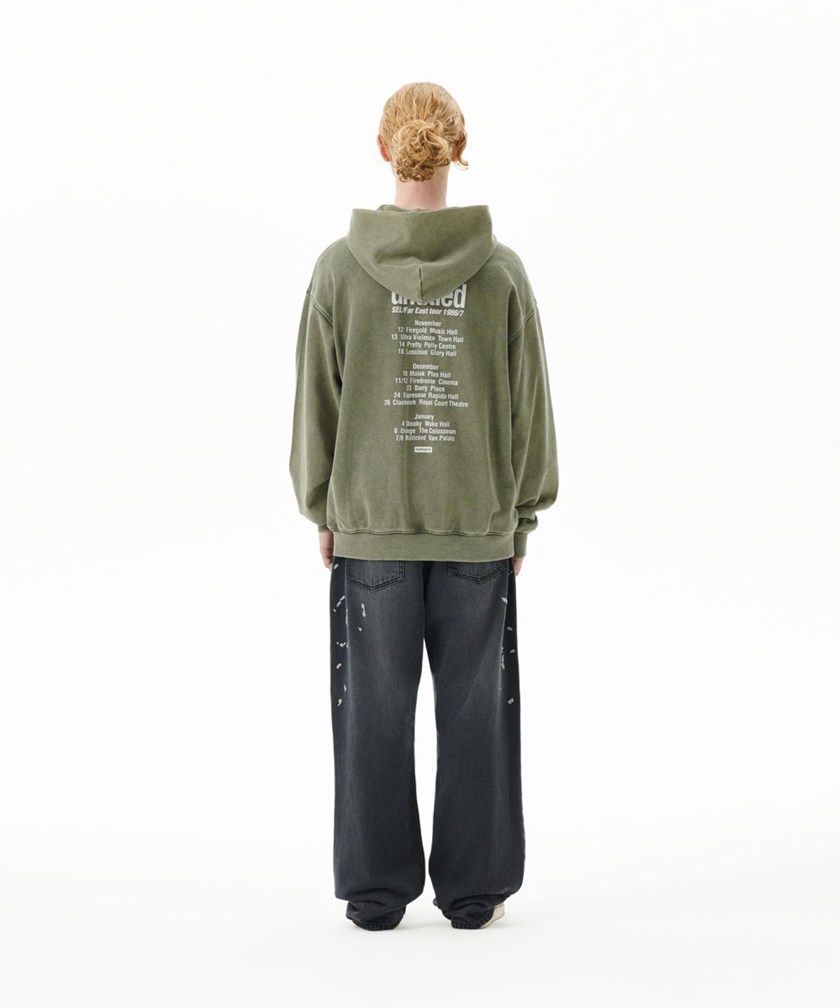 마하그리드(MAHAGRID) FADED UNTITLED HOODIE KHAKI(MG2FFMM410A)