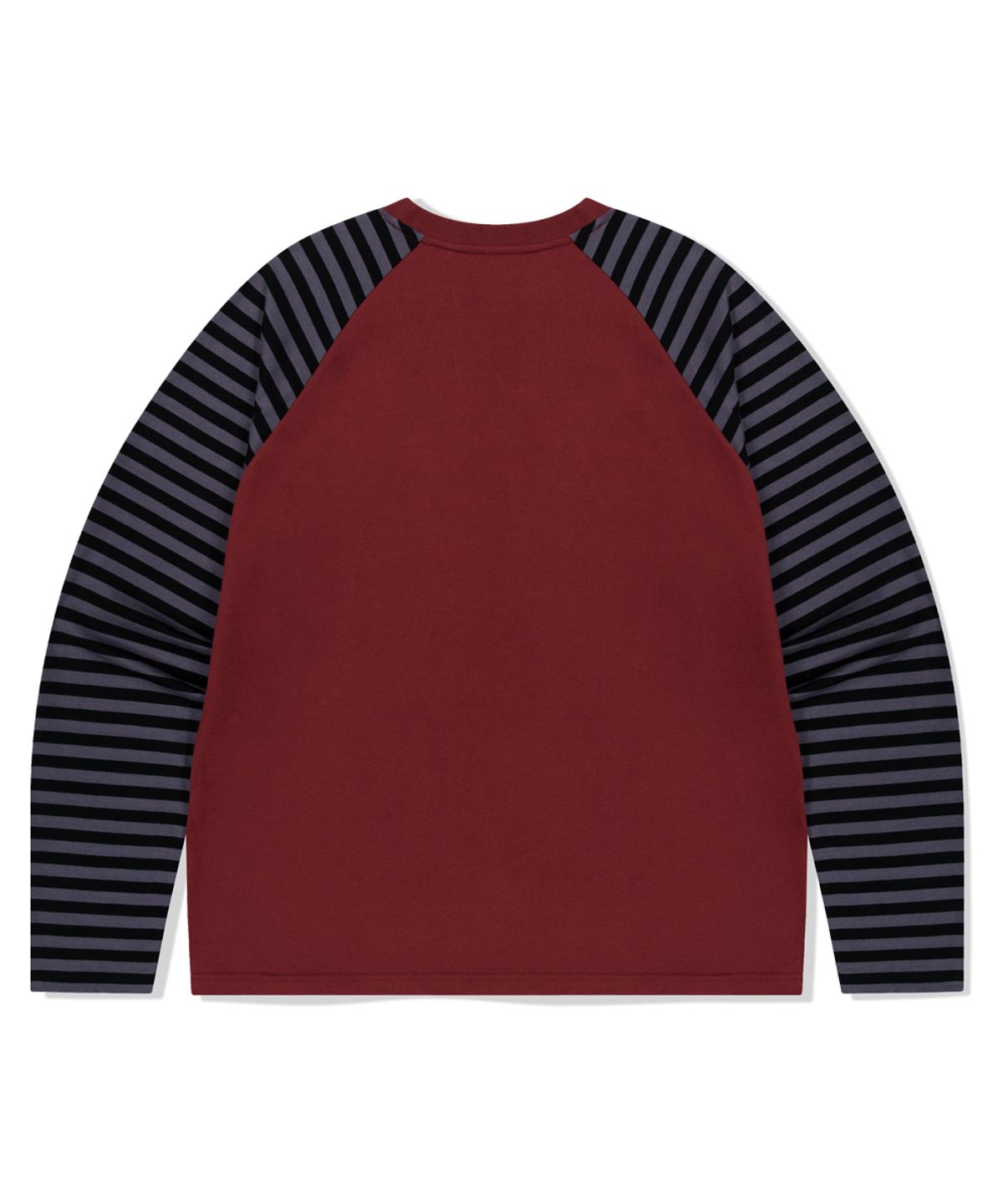 마하그리드(MAHAGRID) ROCK STAR RAGLAN STRIPE LS TEE BURGUNDY(MG2FFMT570A)