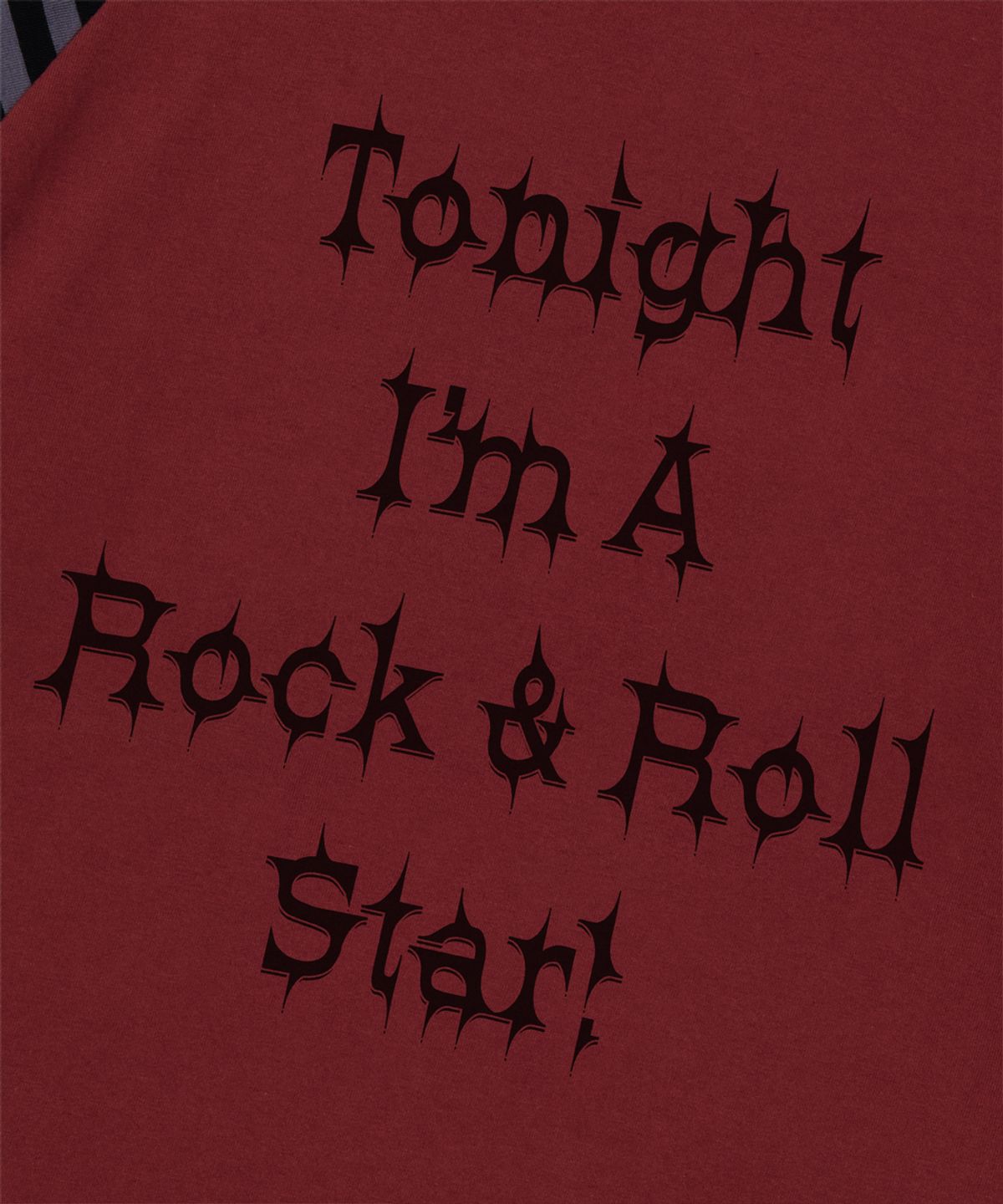 마하그리드(MAHAGRID) ROCK STAR RAGLAN STRIPE LS TEE BURGUNDY(MG2FFMT570A)