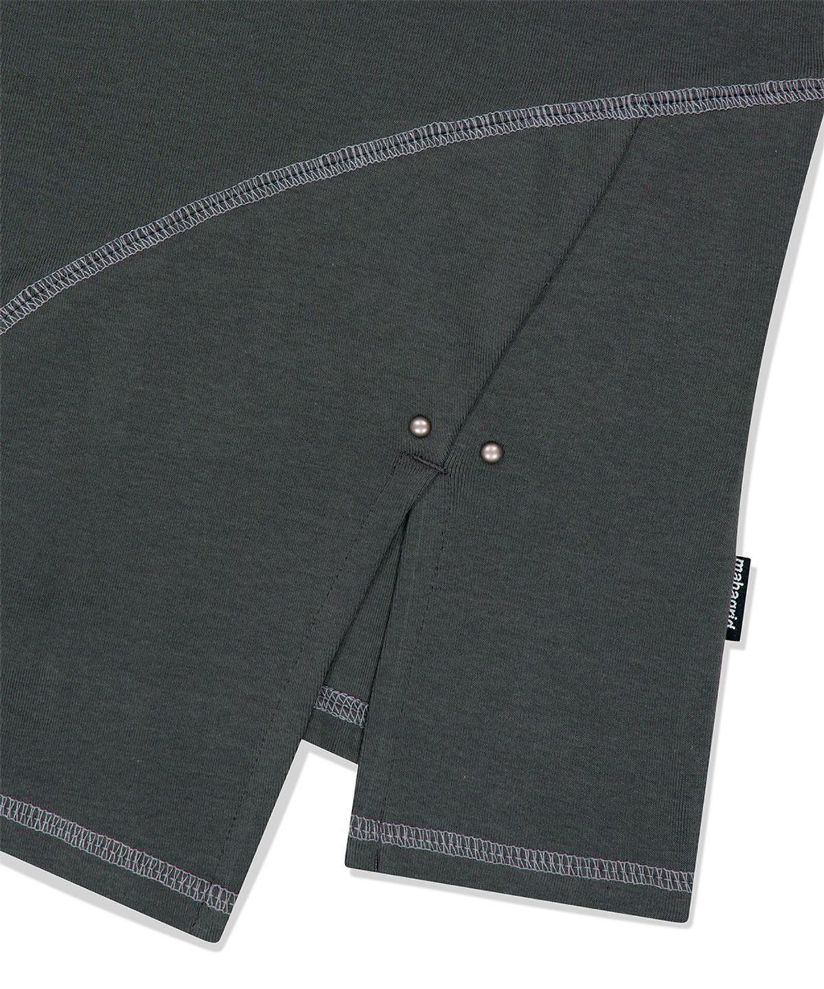 마하그리드(MAHAGRID) CURVED SLIM HOODIE GREY(MG2FFFM419A)
