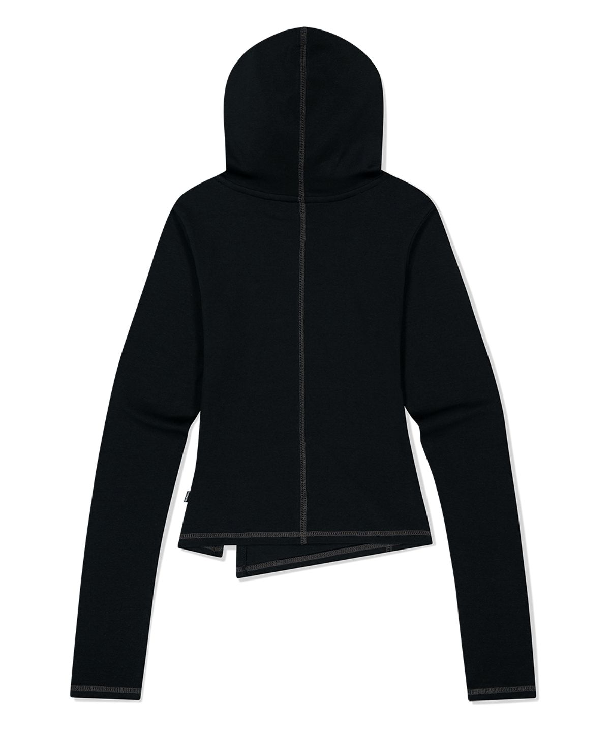 마하그리드(MAHAGRID) CURVED SLIM HOODIE BLACK(MG2FFFM419A)