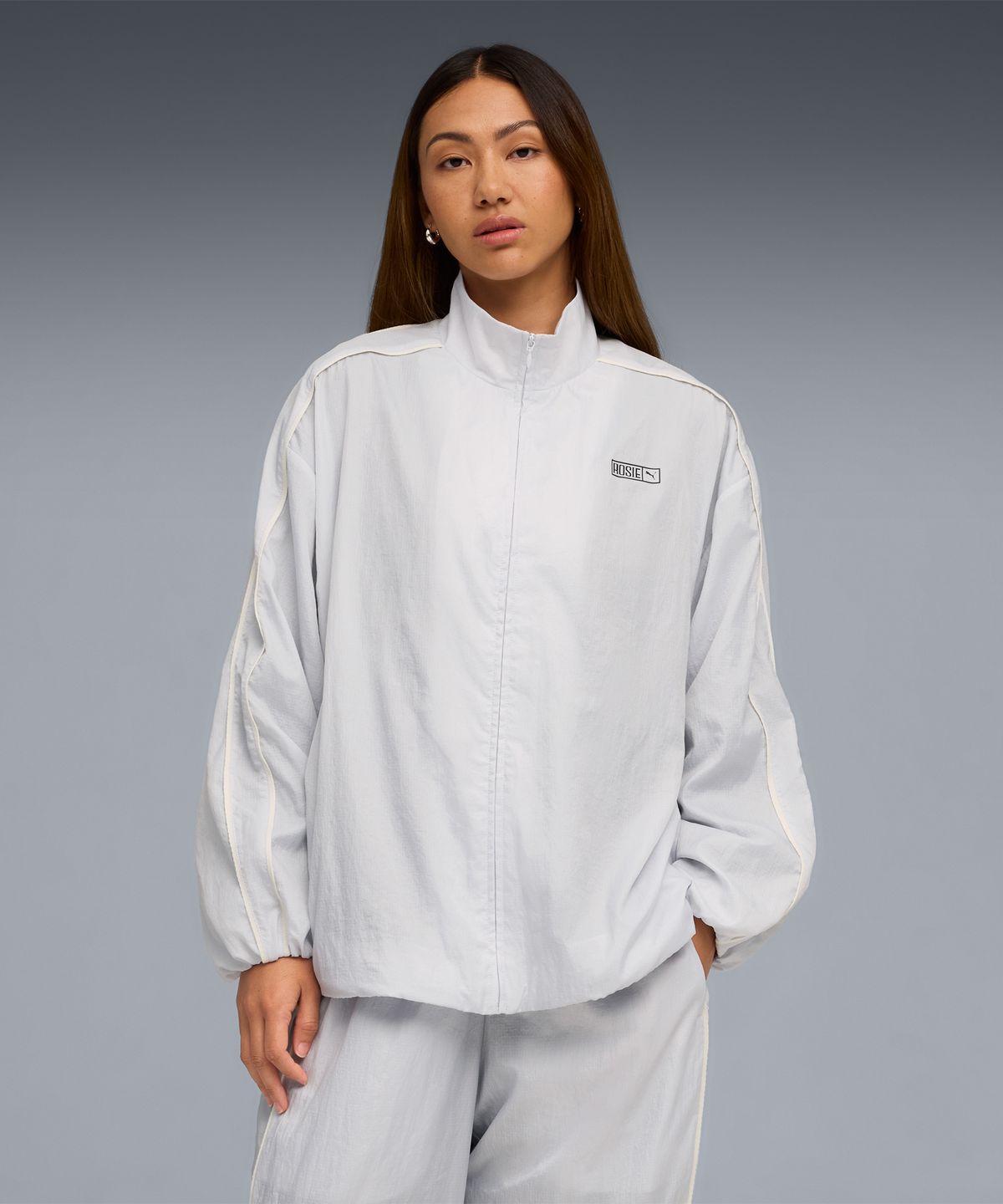 푸마(PUMA) 푸마 x 로제 T7 오버사이즈 트랙 자켓 WV - 실버 미스트 / 633793-32