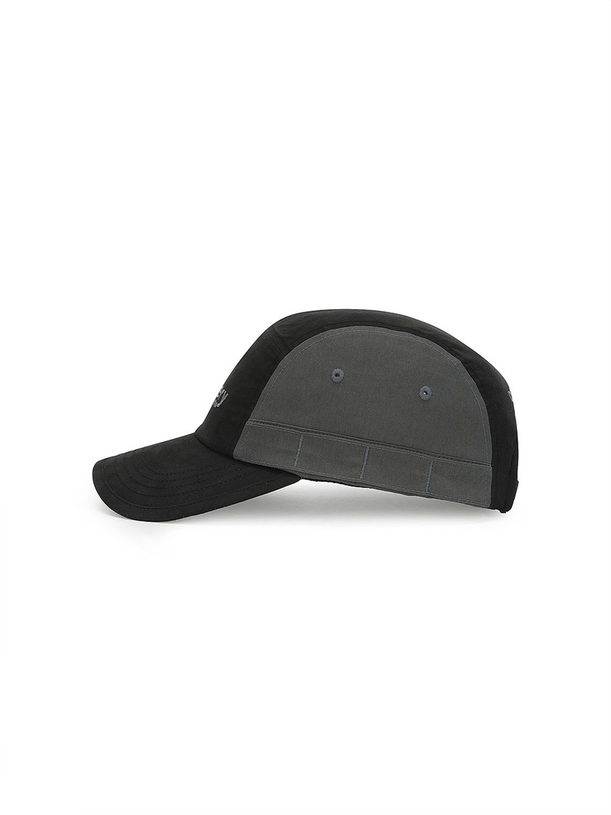 디스커버리 익스페디션(DISCOVERY EXPEDITION) 워싱 코튼 컬러블럭 캠프캡 (BLACK)