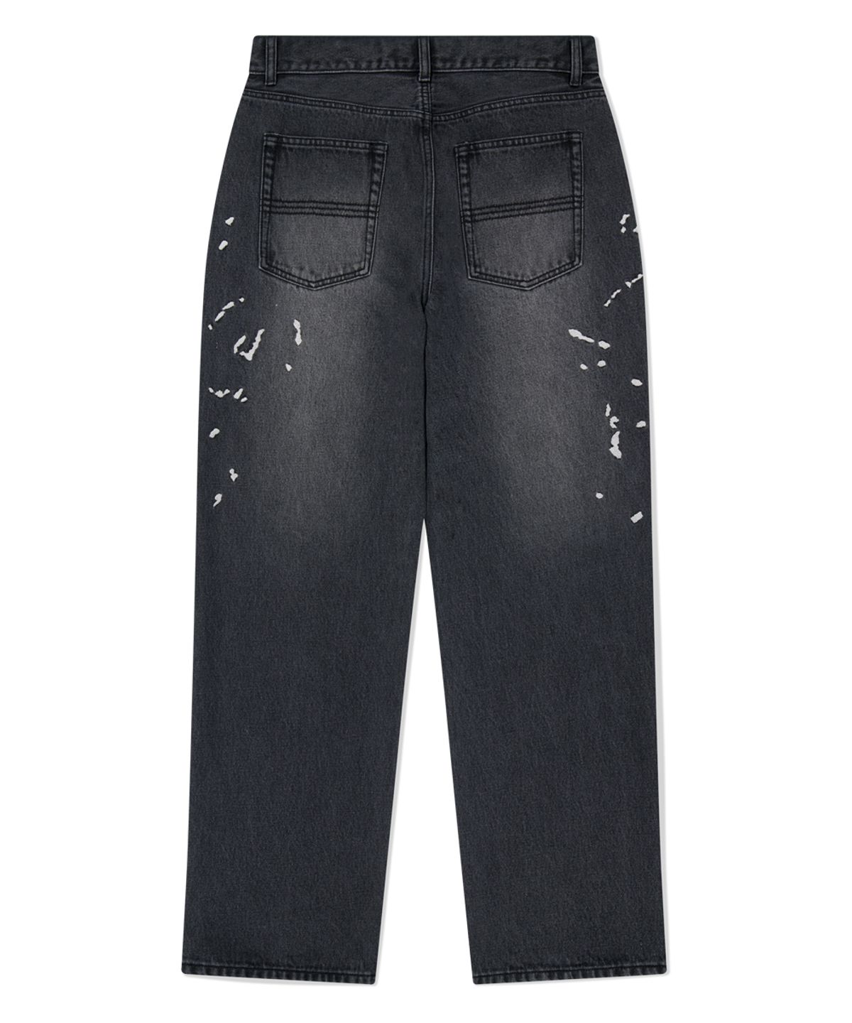 마하그리드(MAHAGRID) EMB SPLATTER DENIM PANT BLACK(MG2FFMD111A)