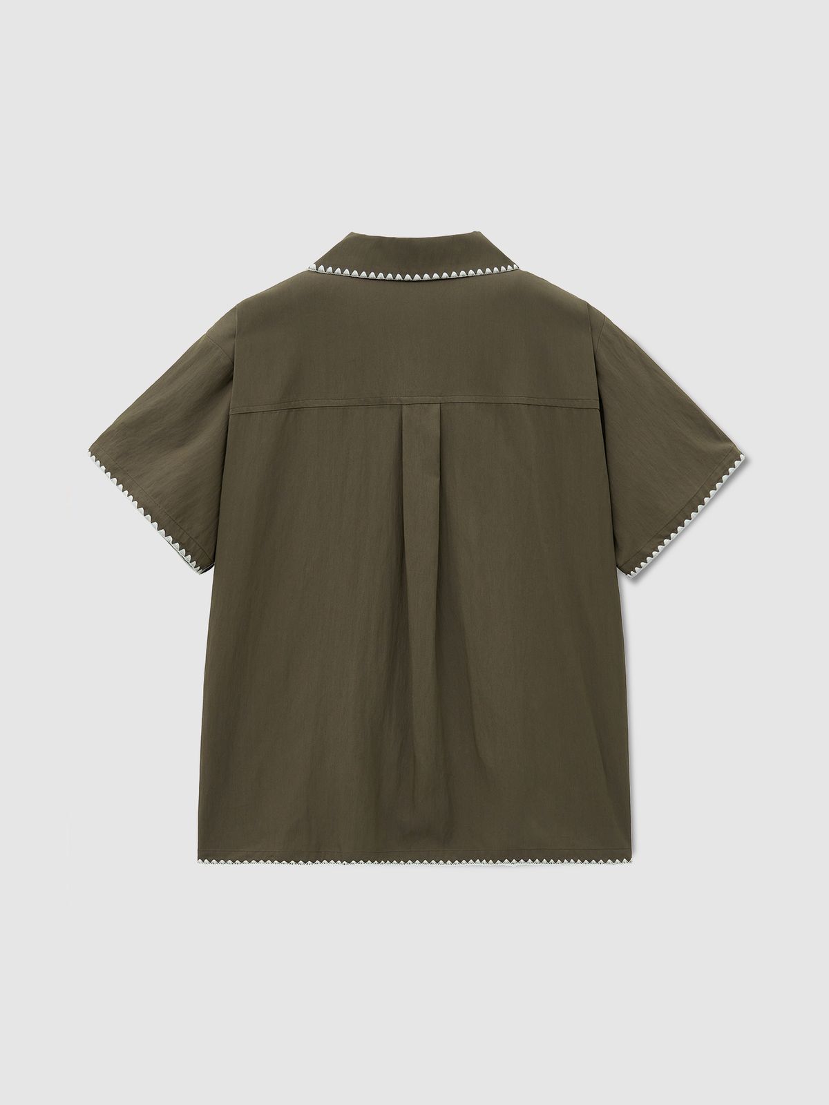 탭루덴스(TABBLUDENS) Ludens Open Collar Shirt Brown