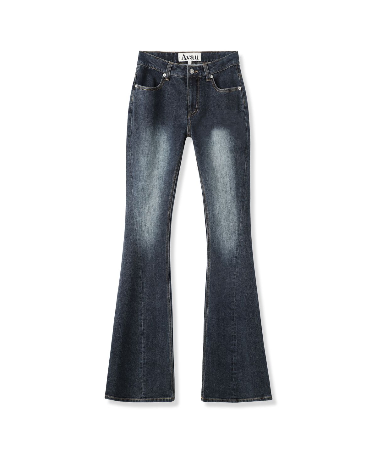 어반드레스(AVANDRESS) Shadow Line Bootscut Pants DEEP BLUE