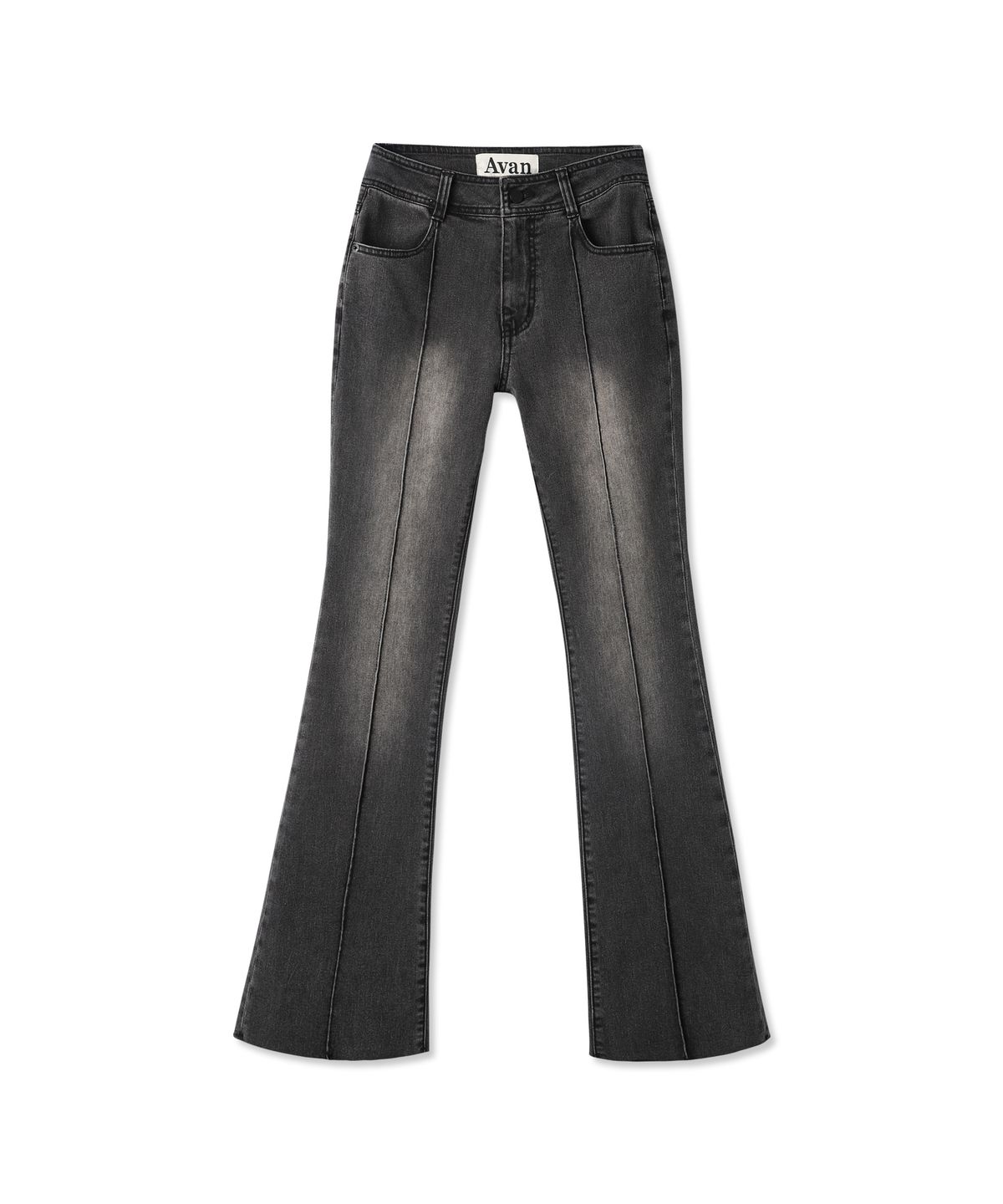 어반드레스(AVANDRESS) Contour Fit Bootscut Pants BLUE