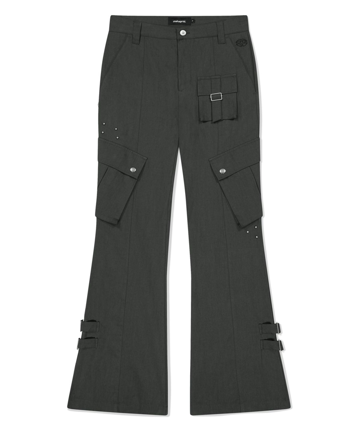 마하그리드(MAHAGRID) UTILITY CARGO FLARE PANT CHARCOAL(MG2FFFPA11A)