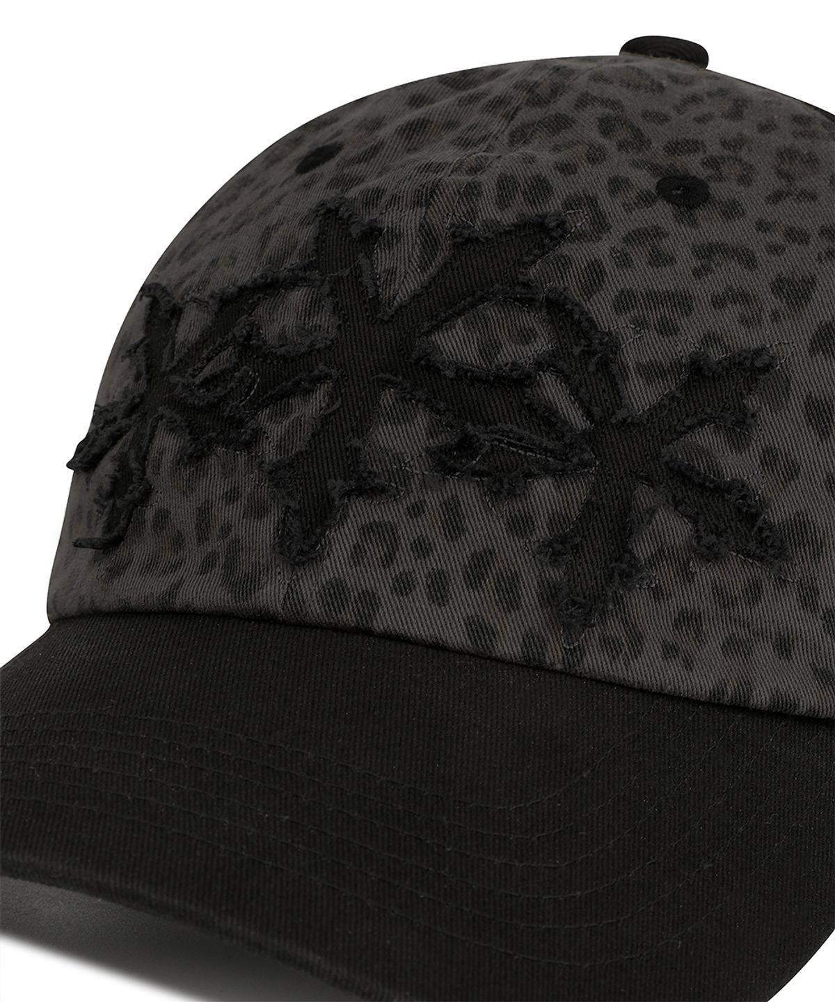마하그리드(MAHAGRID) LEOPARD CROSS STAR CAP CHARCOAL(MG2FFMAB22A)